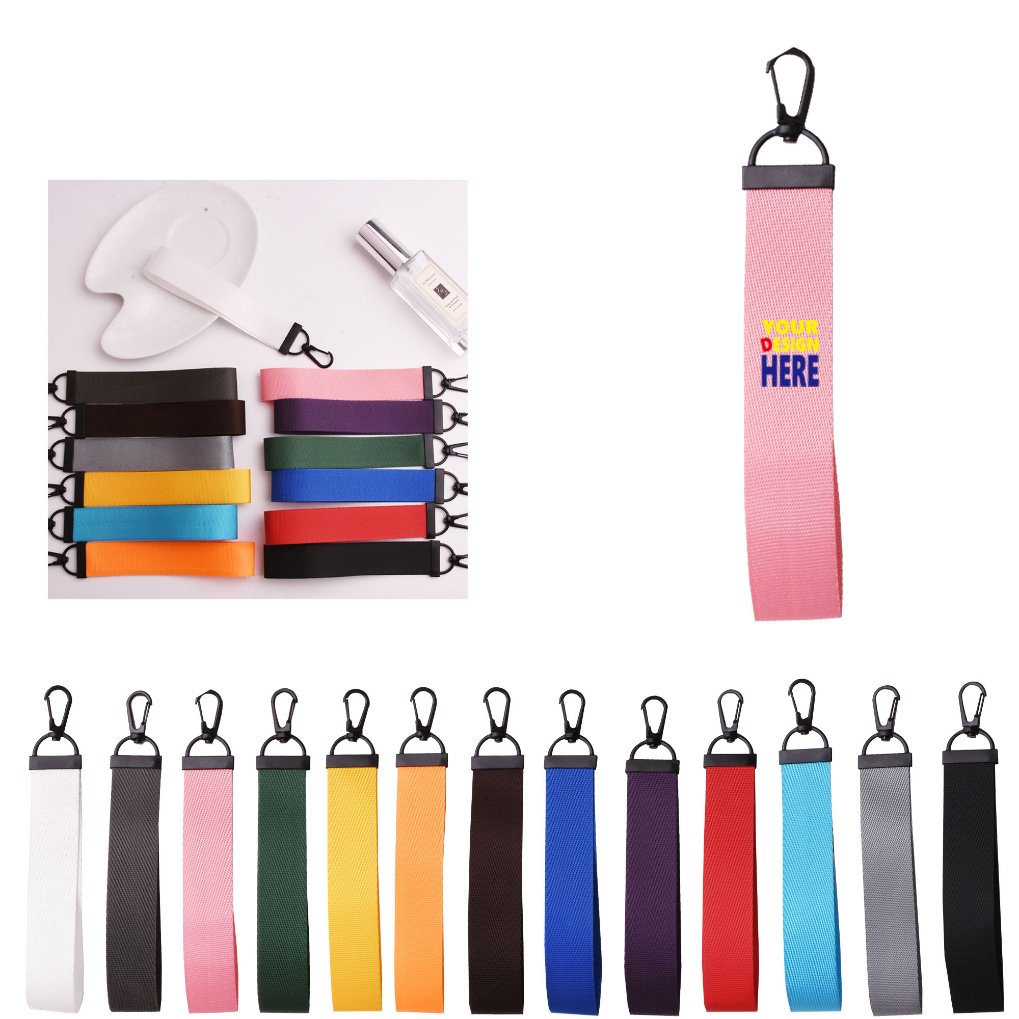 Customized Logo Ribbon Keychain Business Gift MOQ50 1