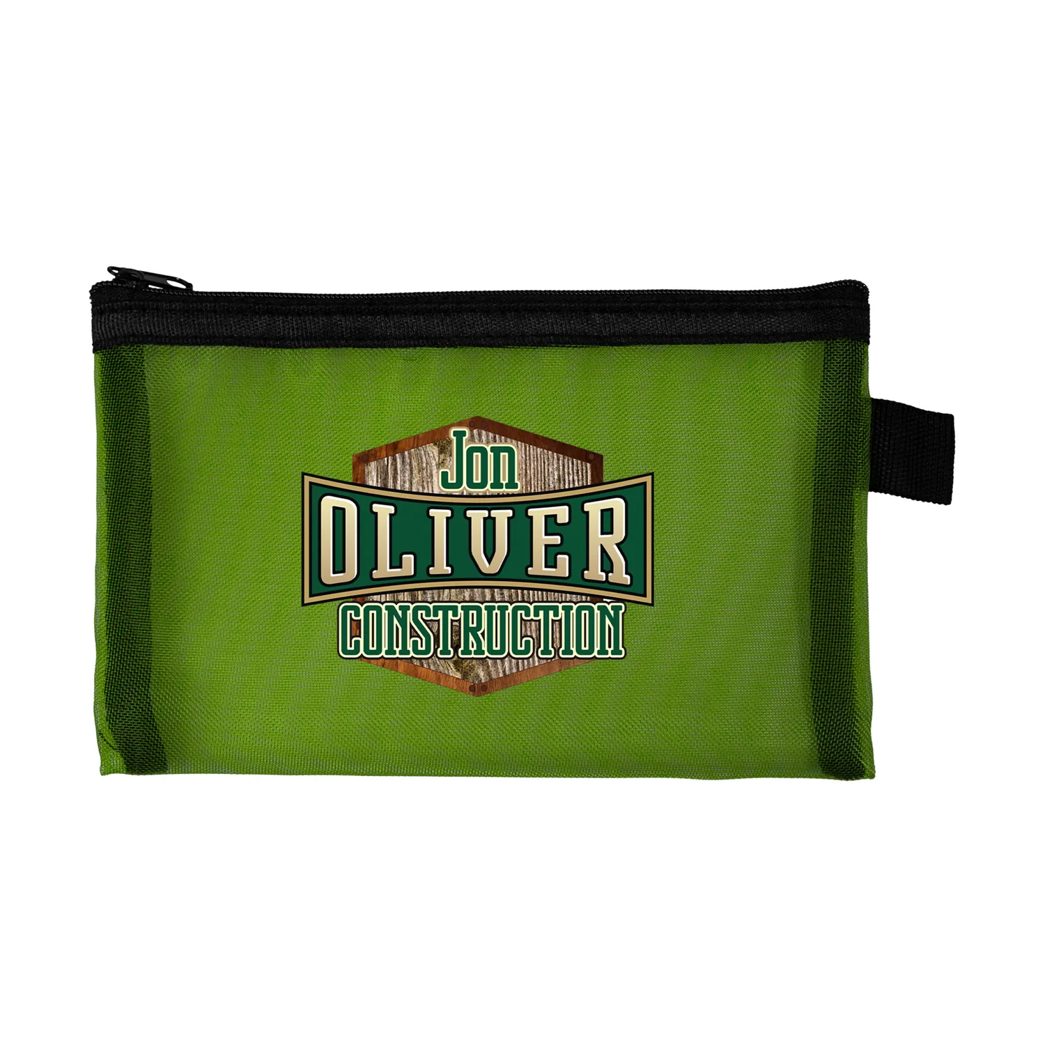 Large Recycled Mesh Zip Pouch 12