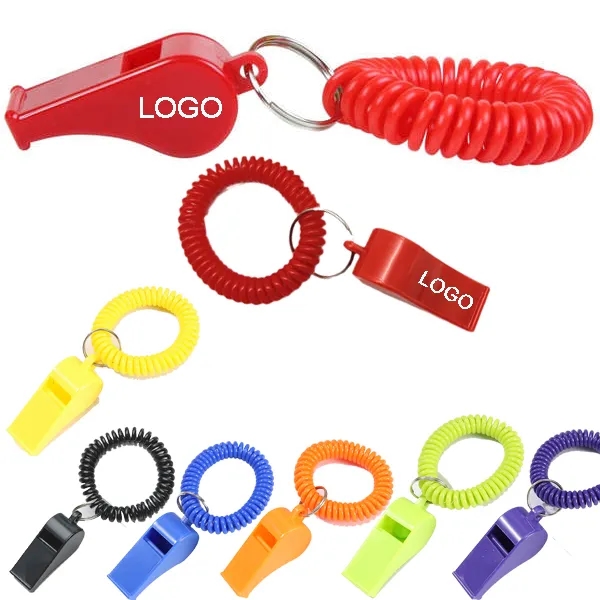 Promotional Whistle Coil Key Chain 6