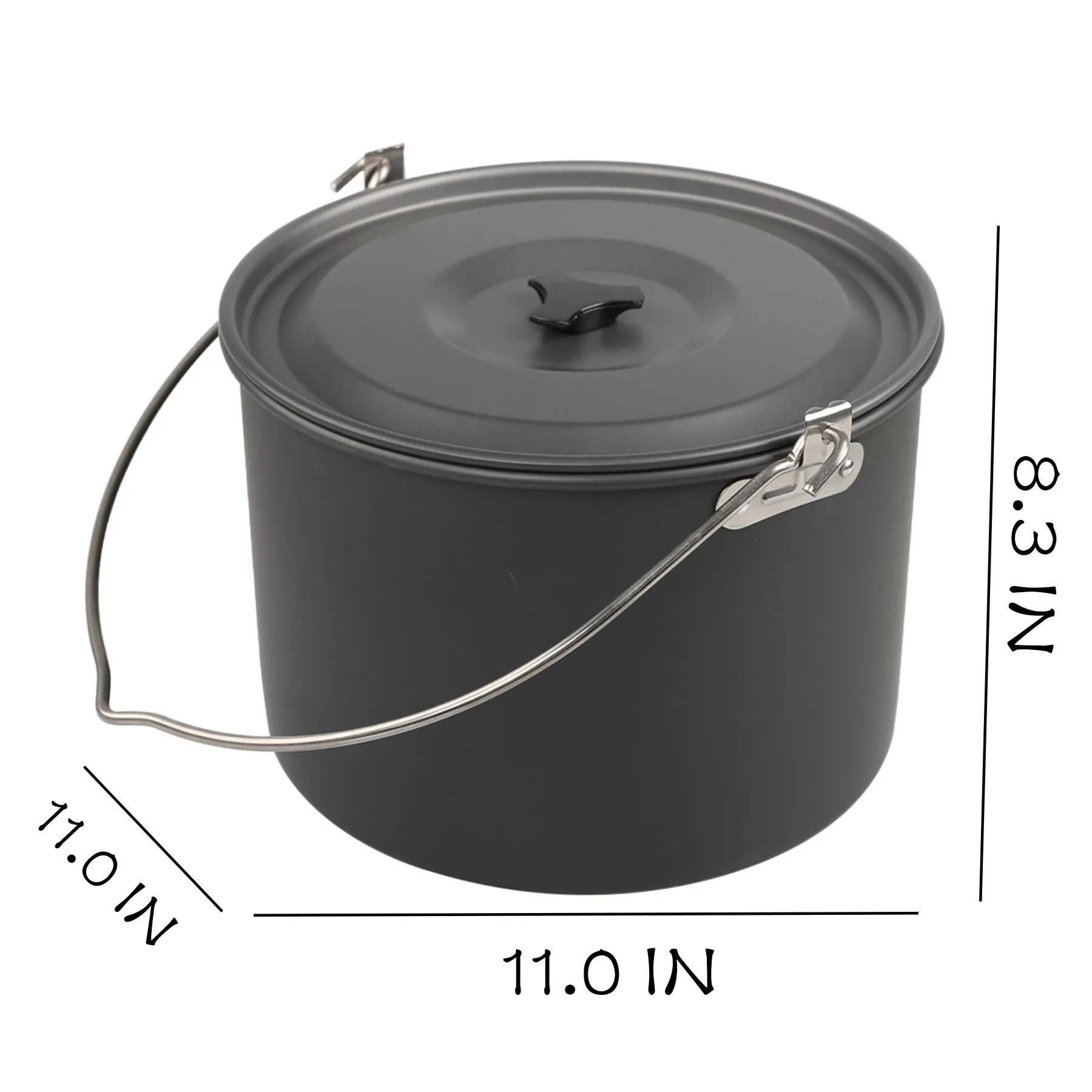 Alloy Outdoor Camping Extra Large Hanging Pot 6