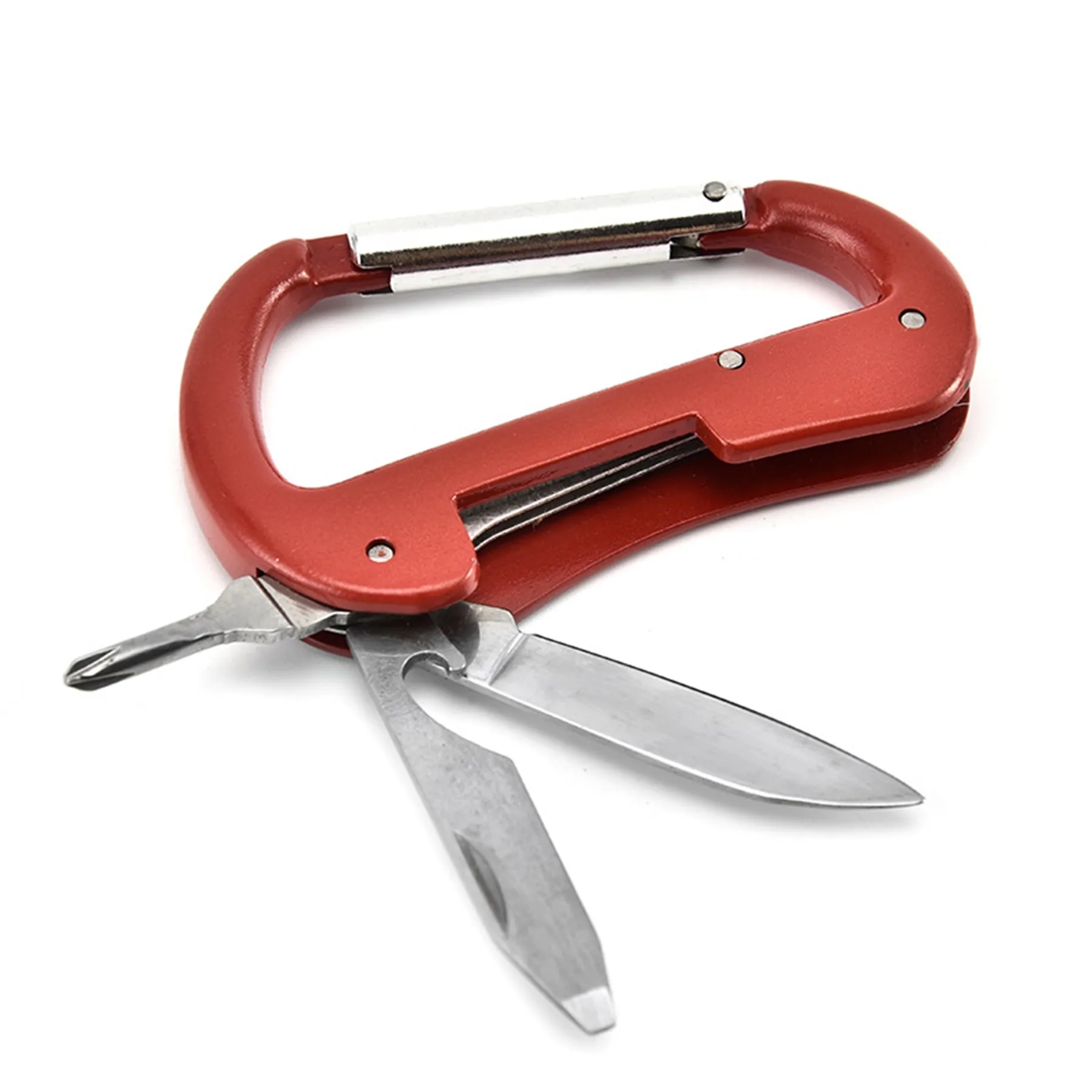Multifunctional Screwdriver D Shape EDC Tools Carabiner 6