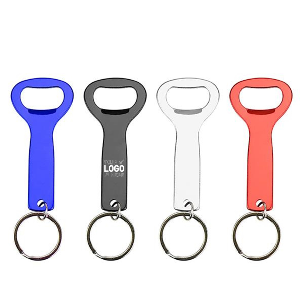 Flat Top Bottle Opener Keychain 1