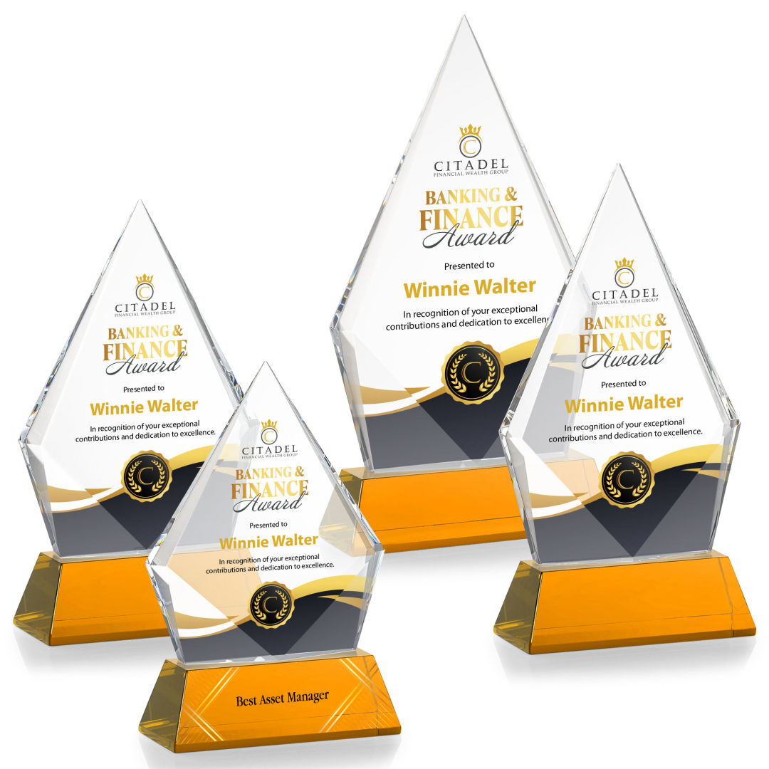 Shelton VividPrint™ Award on Newhaven Base - Amber 2