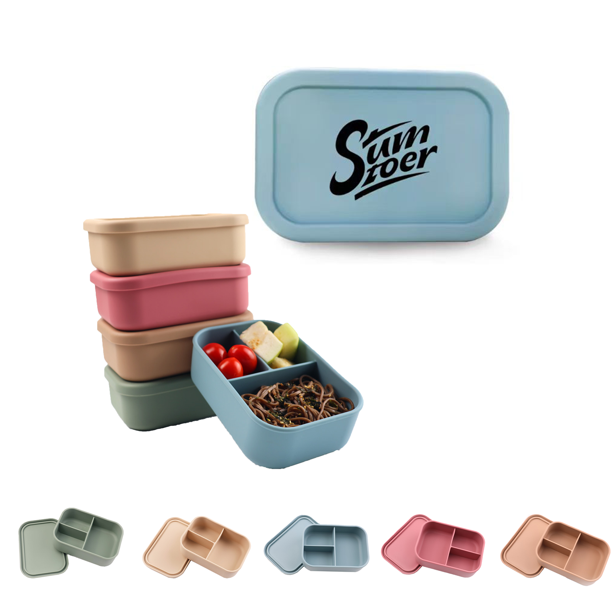 Bento Lunch Box Silicone MOQ 20 2