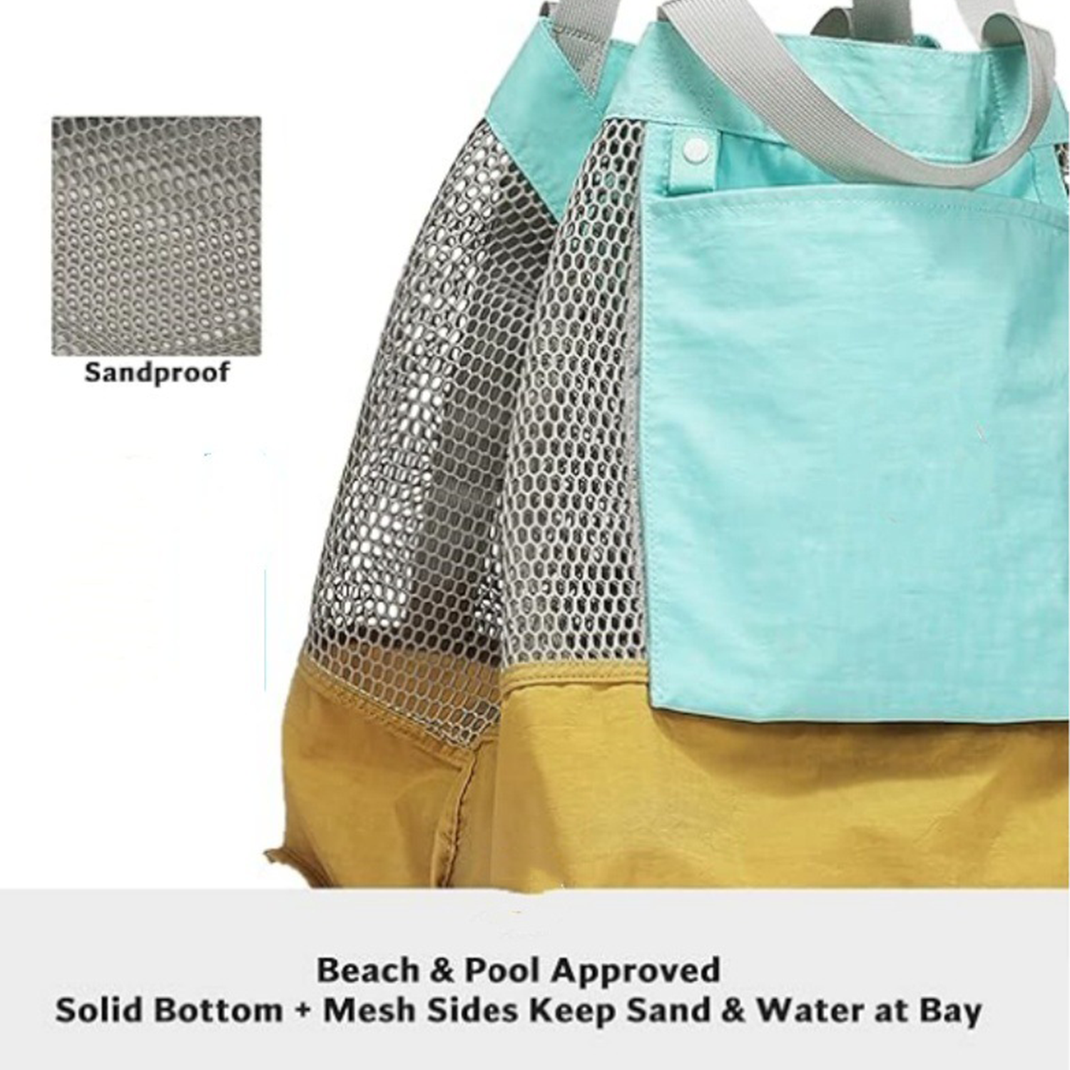 Large Capacity Foldable Nylon Mesh Tote Bag 5