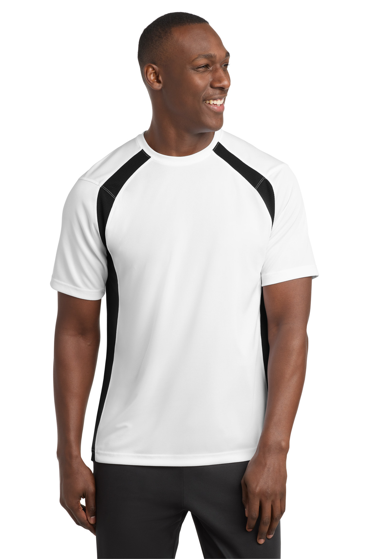 Sport-Tek Dry Zone Colorblock Crew. T478 4
