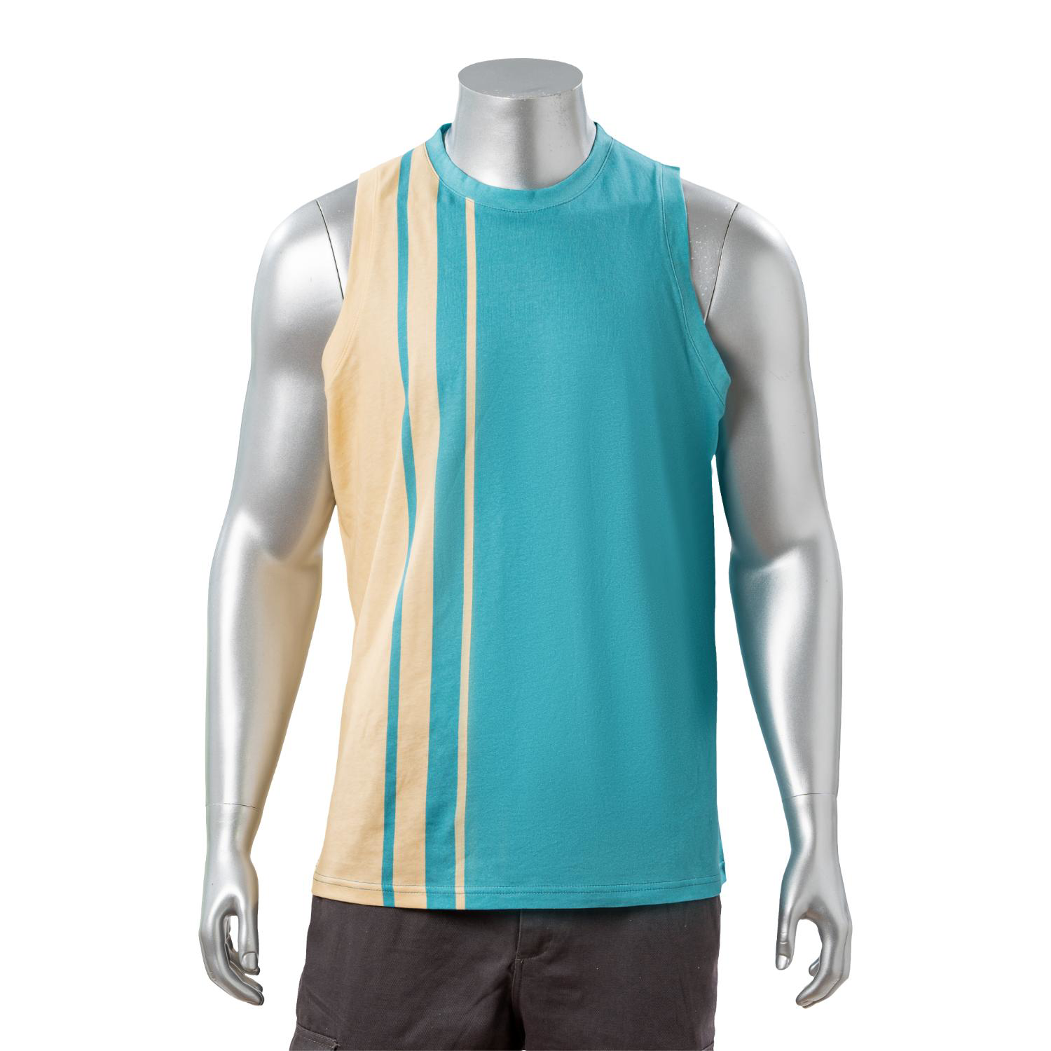 75D Milk Silk Fluorescent Digital Print Men's Tank Top - 5.3 oz 5