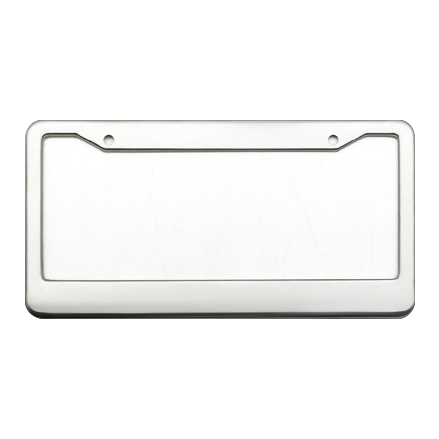 Stainless Steel License Plate Frame - Custom Shape Available 6