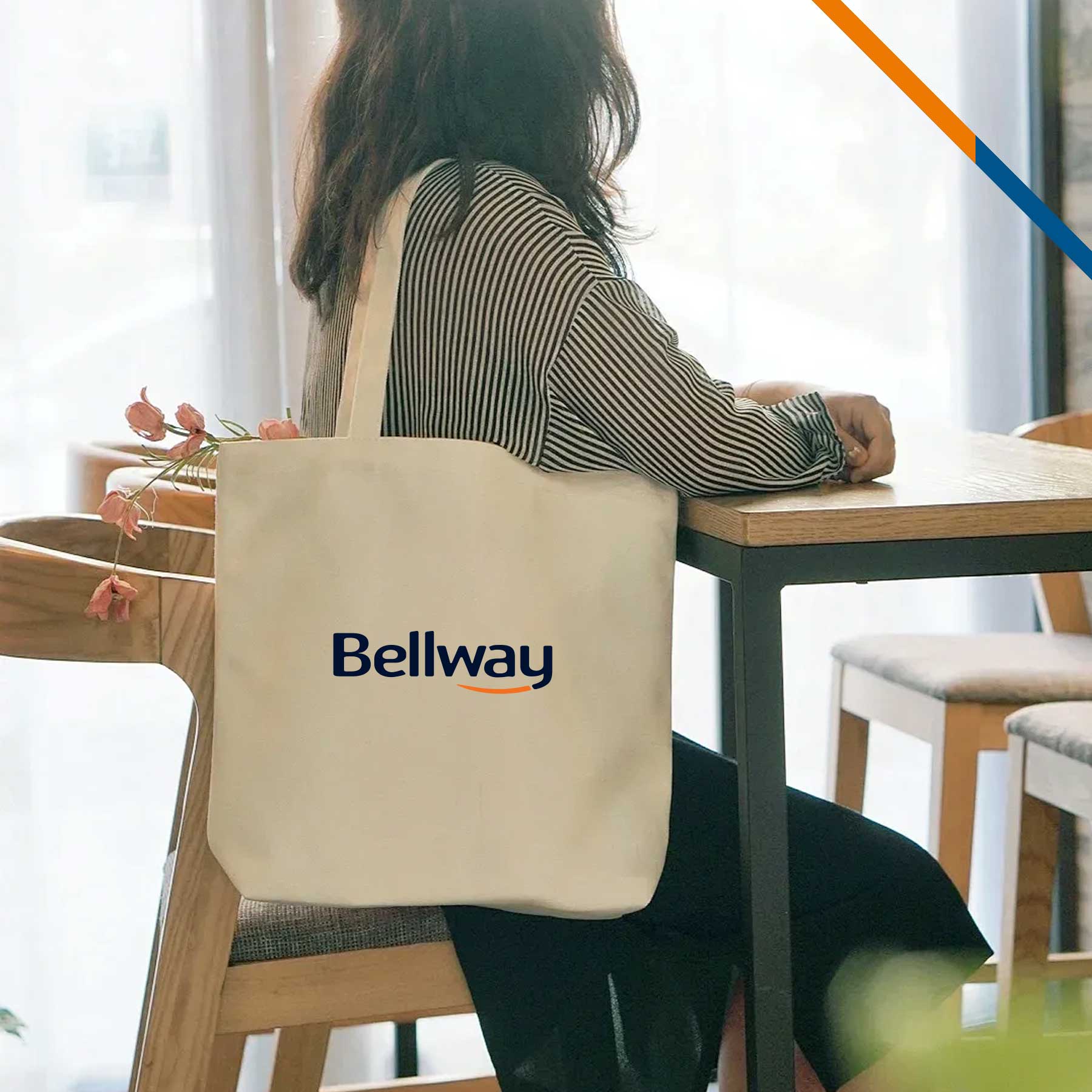 Beth Canvas Tote Bag, custom tote bag with logo imprint 2