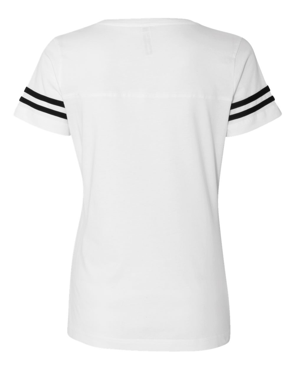 Women's Football V-Neck Fine Jersey Tee - 3537 72