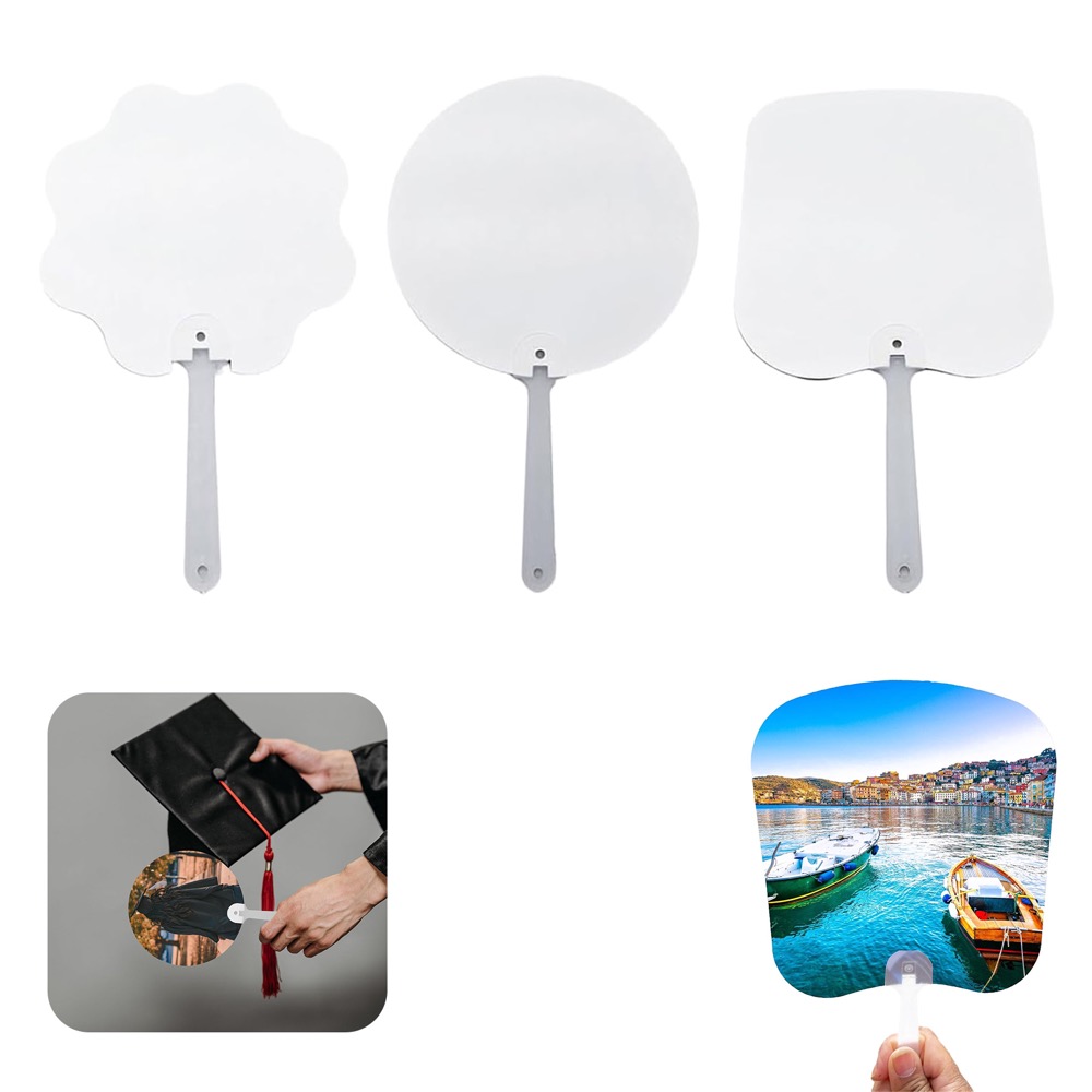 PET plastic Handheld Advertising Fan 3