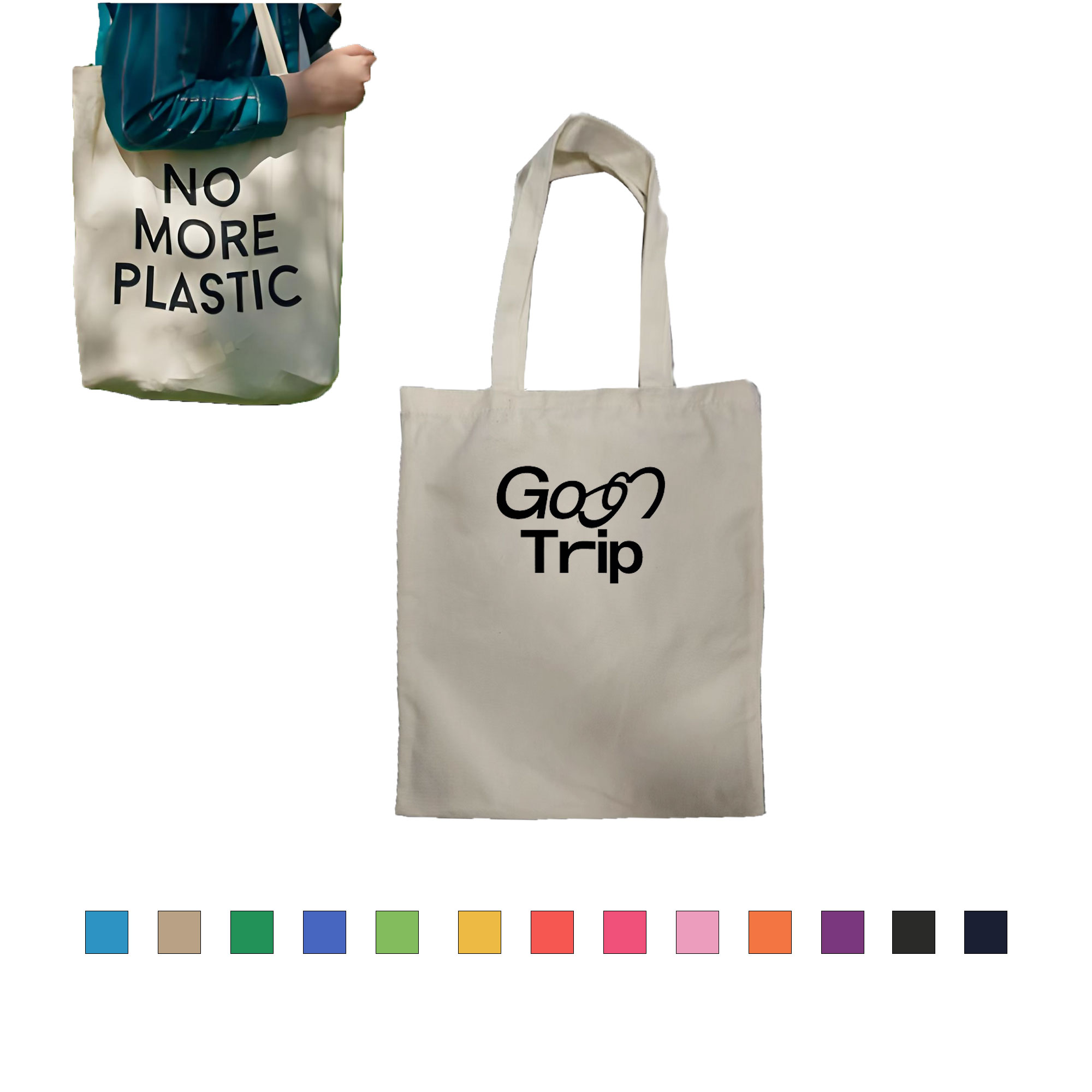 Canvas Tote Pouch, custom tote bag with logo imprint 2
