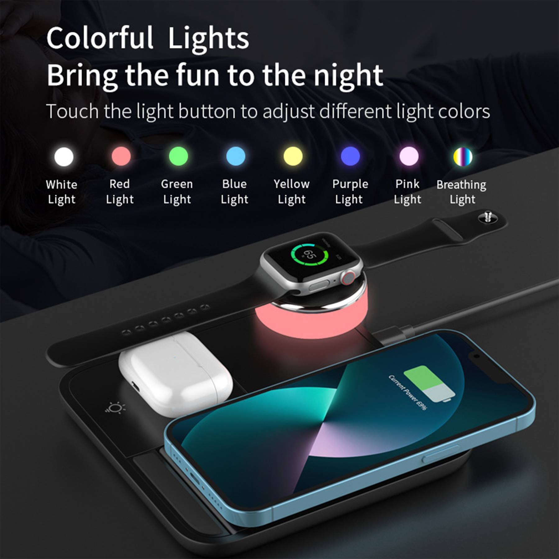 4-in-1 mobile phone wireless charger 3