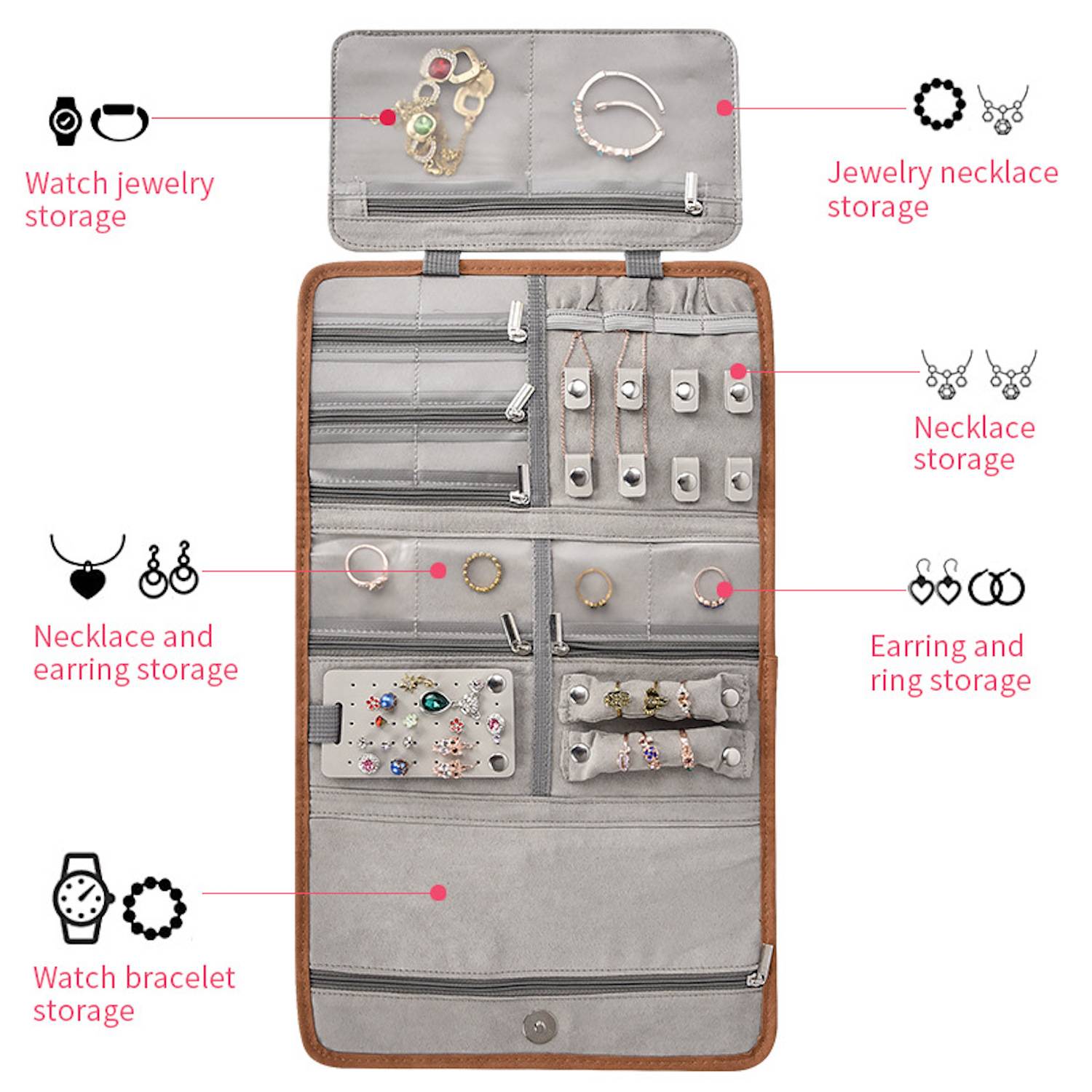 Foldable Jewelry Storage Bag 5