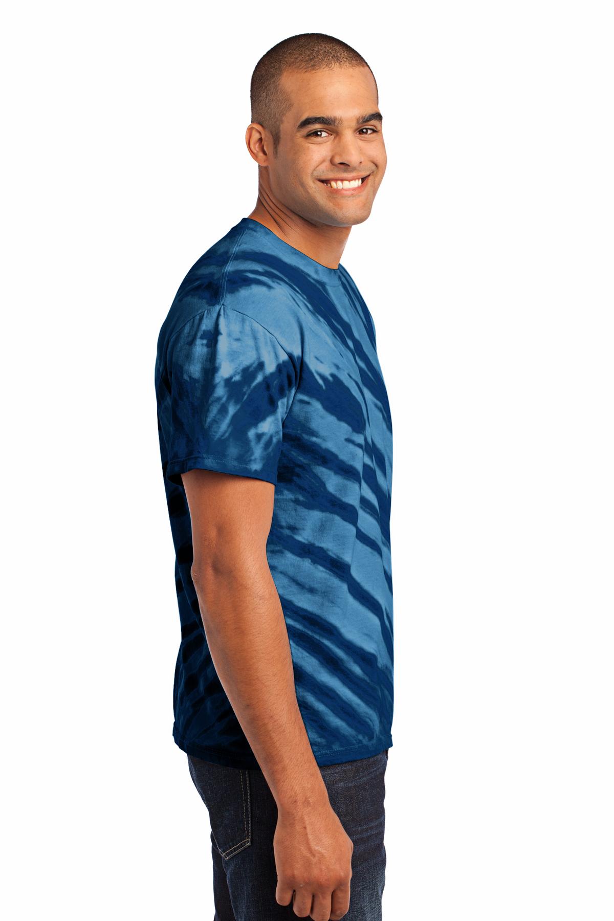 Port & Co Tiger Stripe Tie-Dye Tee. PC148 41