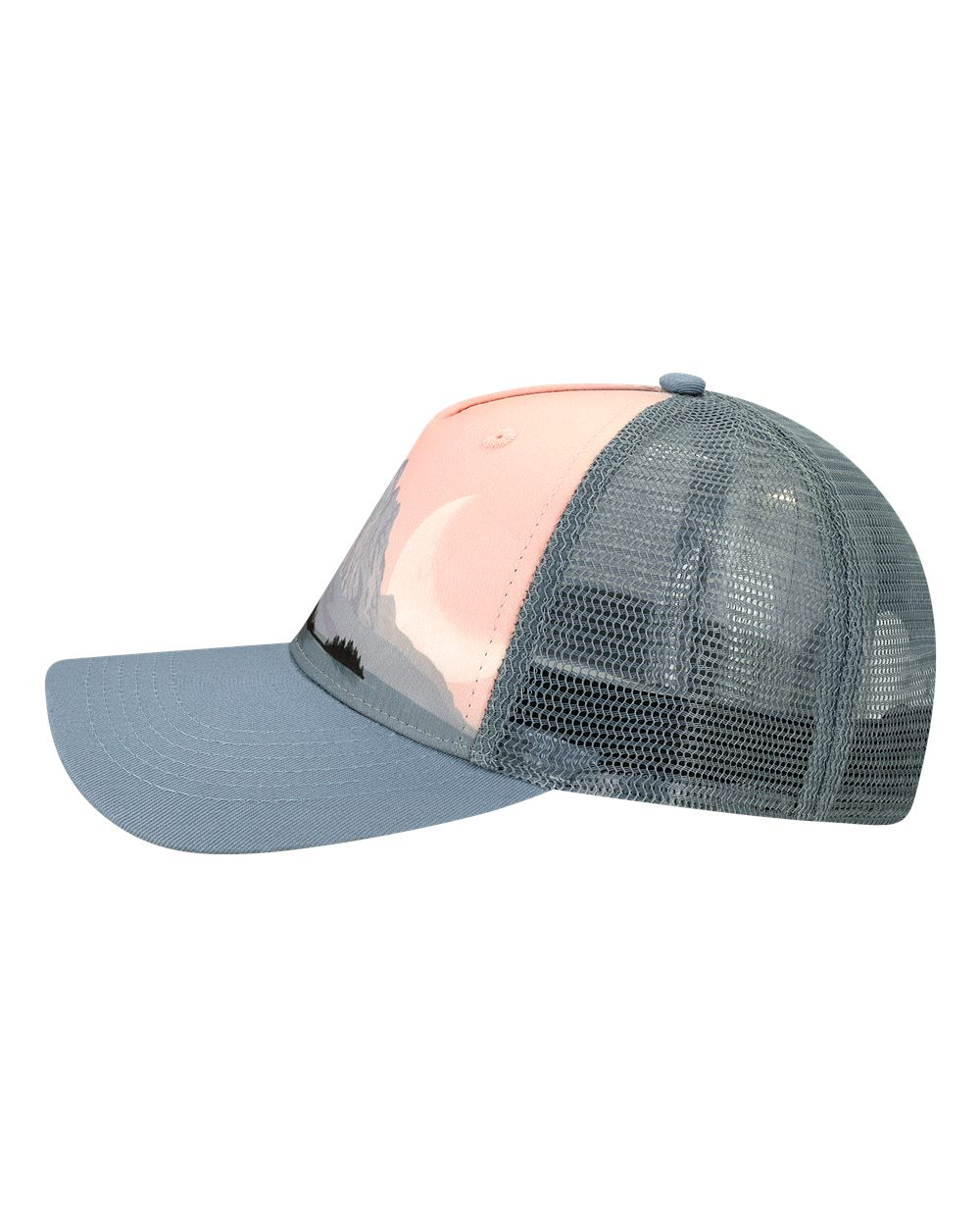 Printed Five-Panel Trucker Cap - 5PTKR 21