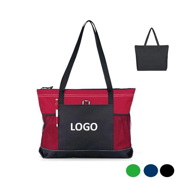 Zippered Tote Bag