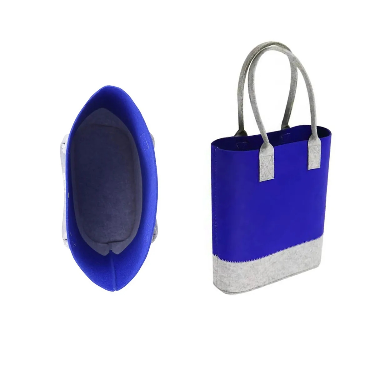 Custom Reusable Market Shopping Handbags Felt Cloth Bags 3