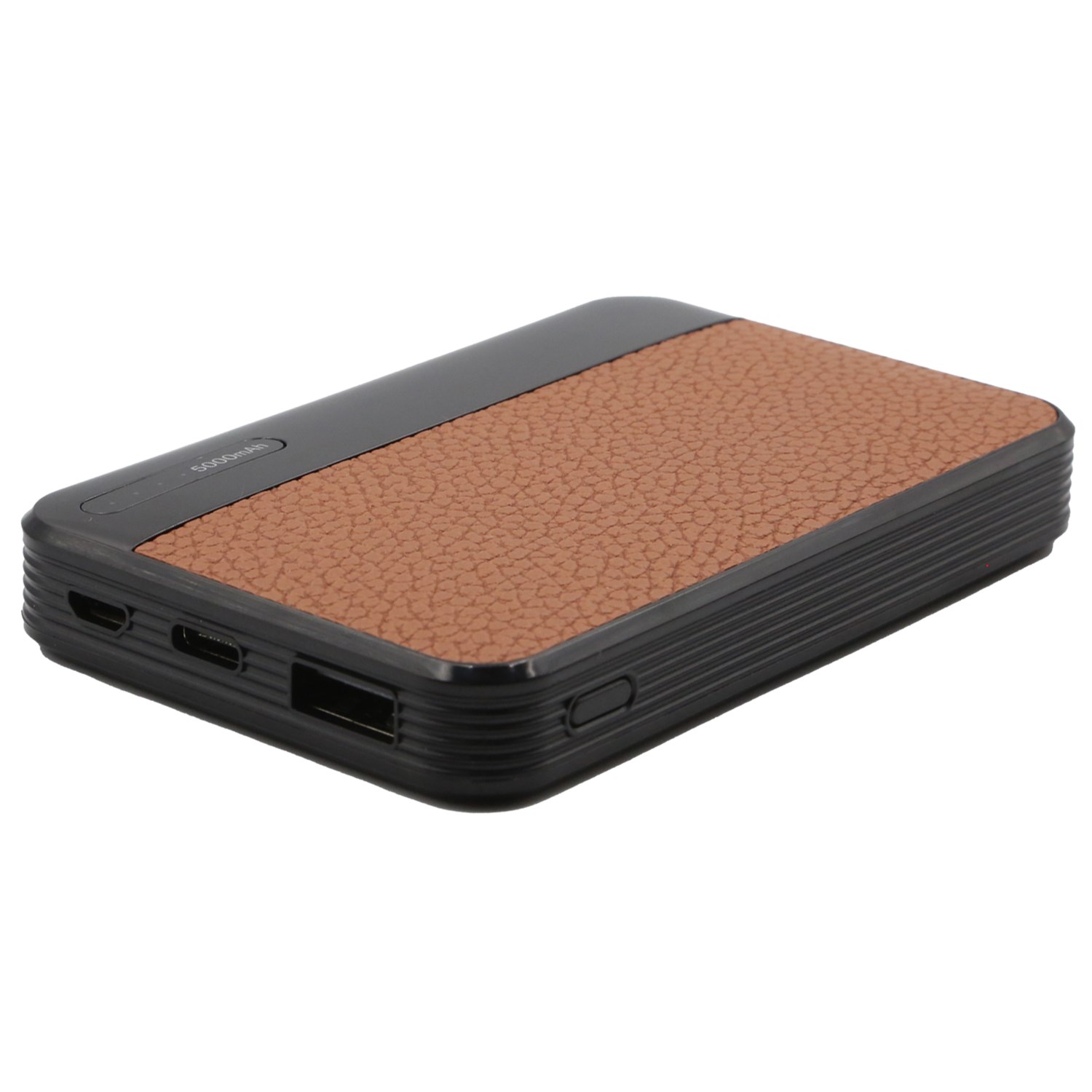 5000mAh Leather Finished Power Bank with digital display 2