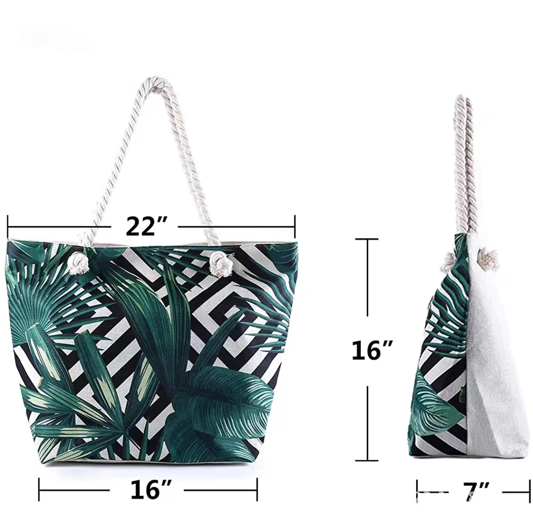 Waterproof Sandproof Tote With Pocket Zipper 1