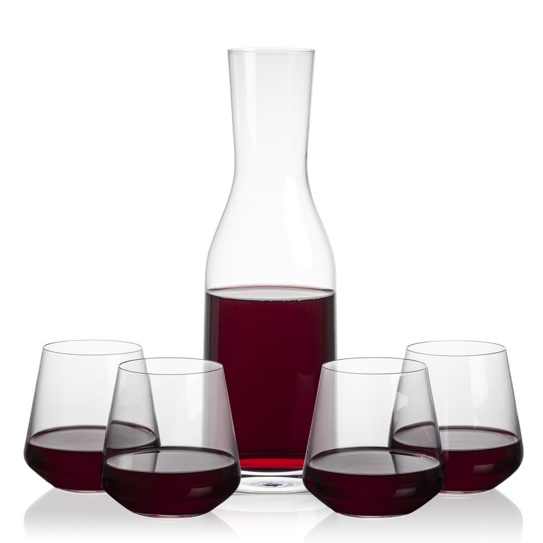 Caldmore Carafe & Cannes Stemless Wine 1