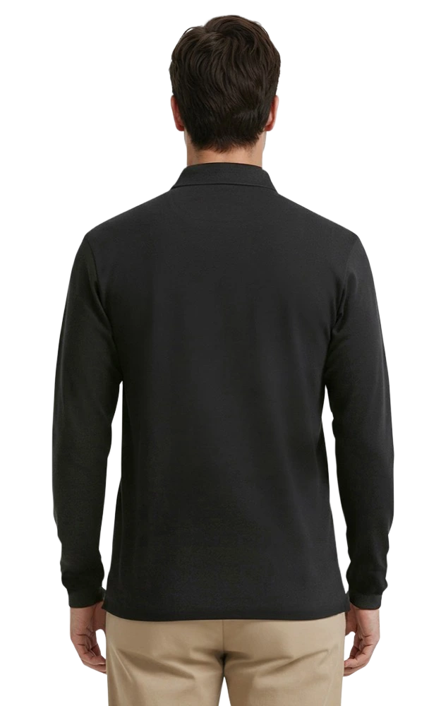 Adult Superblend L/S Pocketed Polo 53