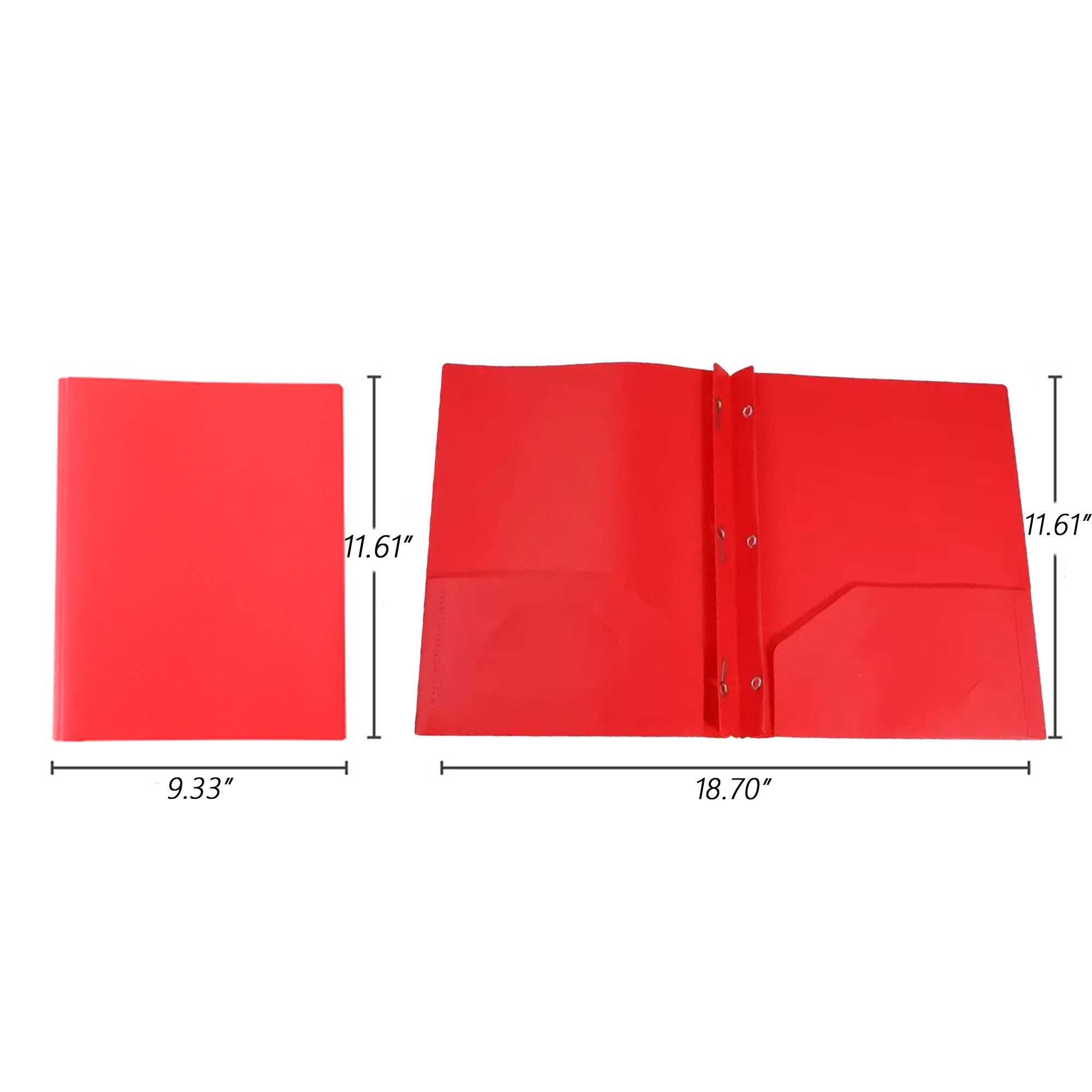 Heavy Duty Plastic Folders with Pockets 6