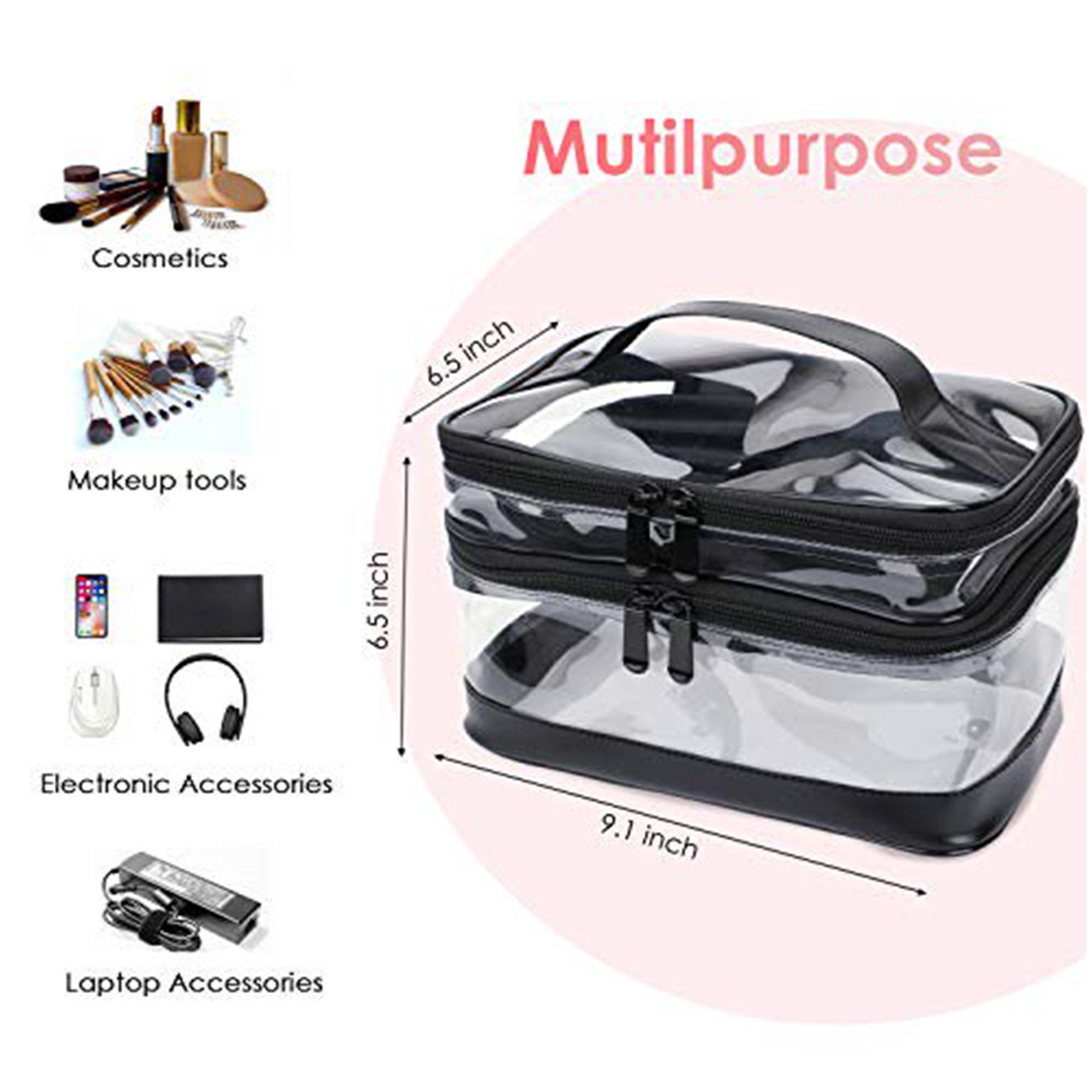 Clear Makeup Bag Organizer 2