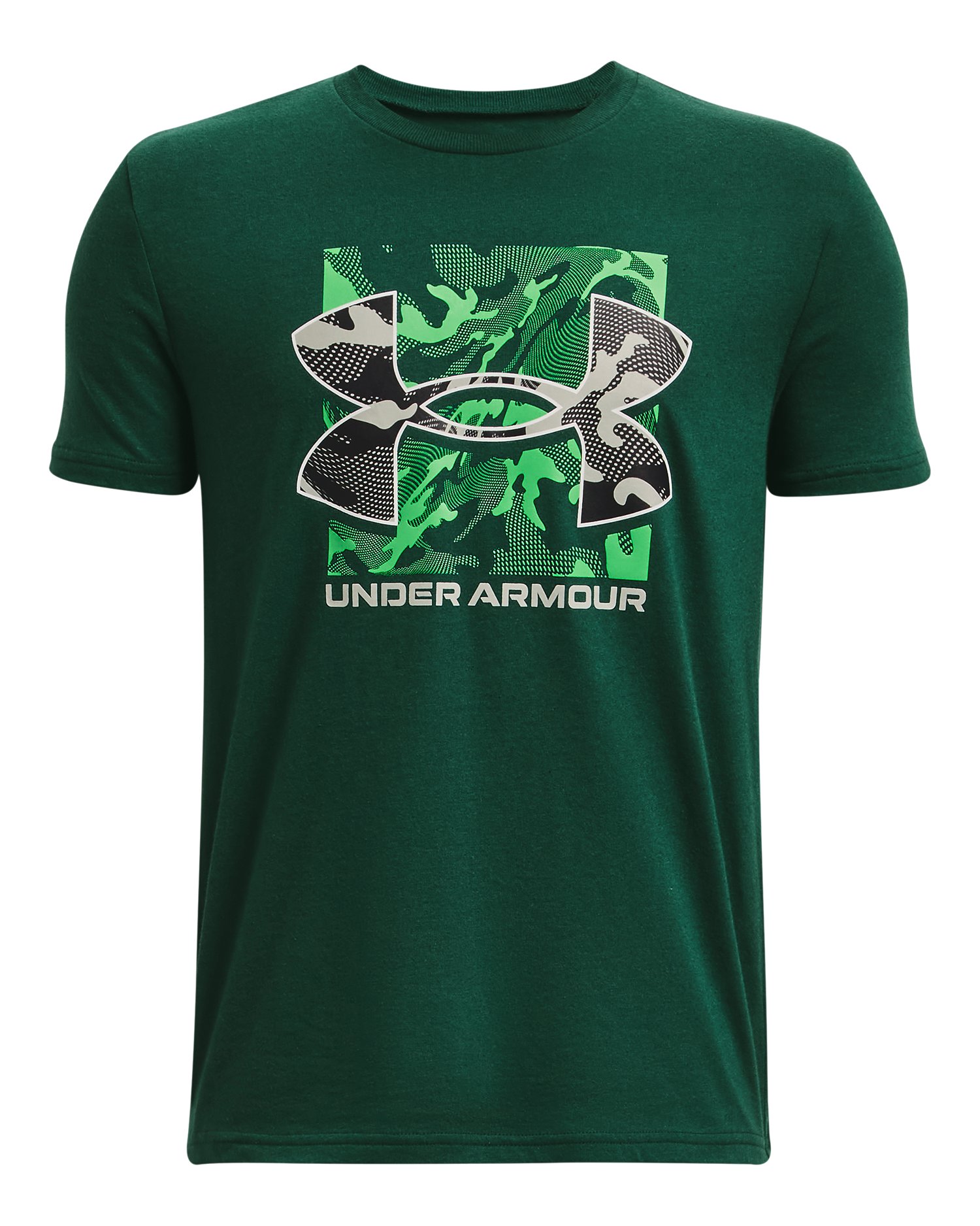 UA Box Logo Camo Boys' Short Sleeve T-Shirt 12
