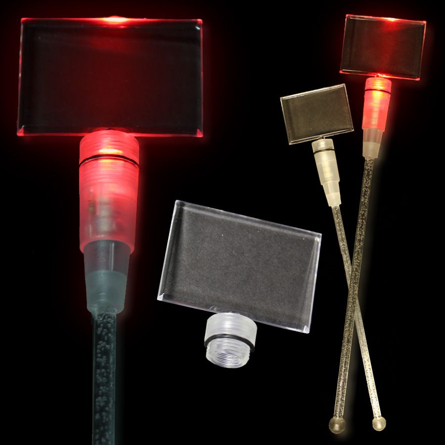 Red 9" Light Up Cocktail Stirrer 4