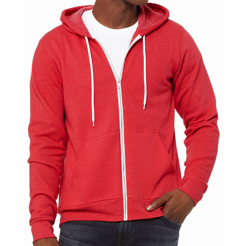 Bella Unisex Poly-Cotton Fleece Full-Zip Hoodie 27