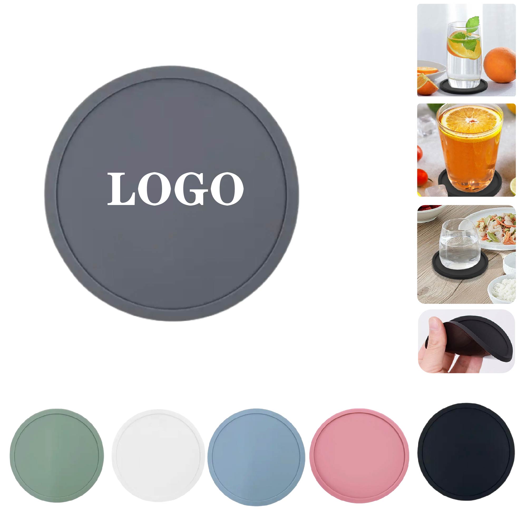 MOQ 5 pcs Silicone Cup Coaster 2