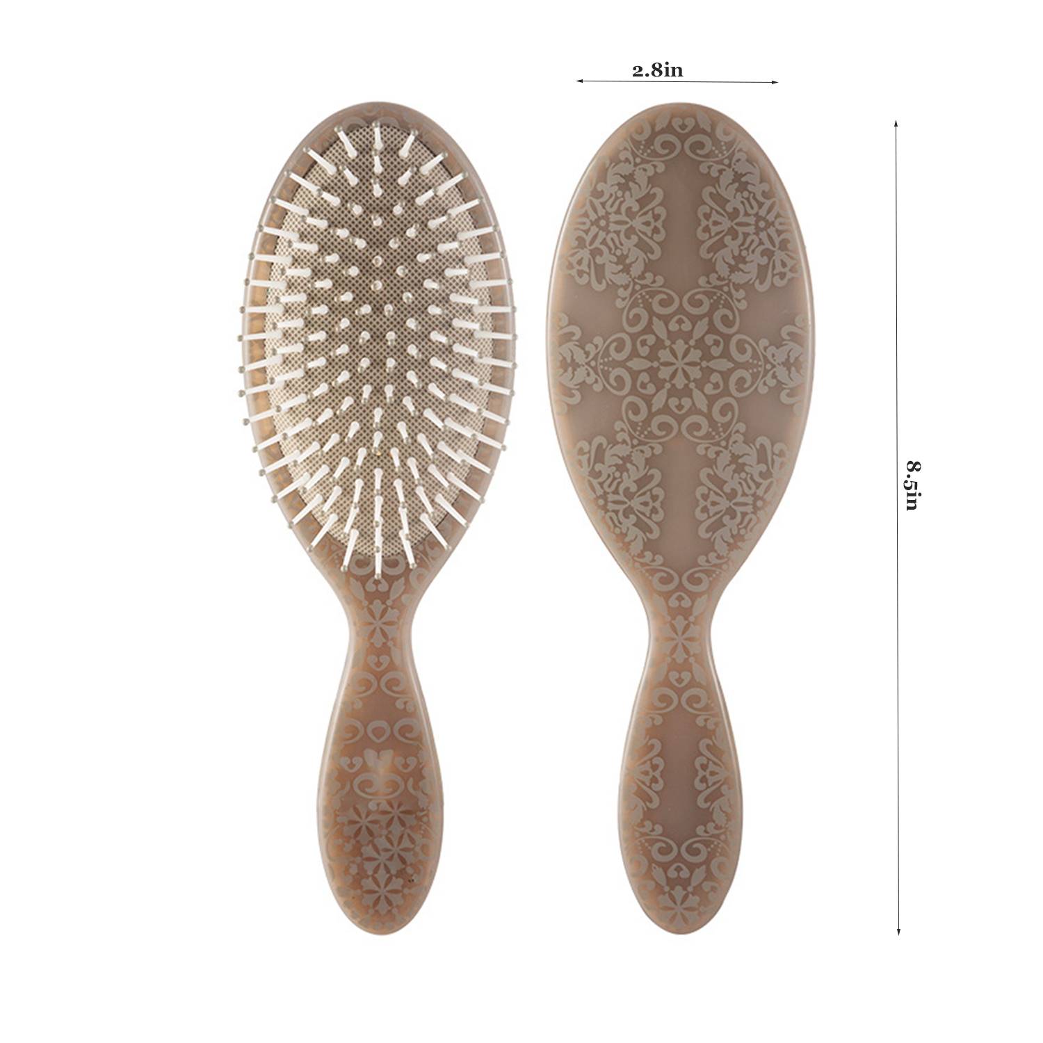 Totem Print Oval Hair Brush - Women's Massage Comb 6
