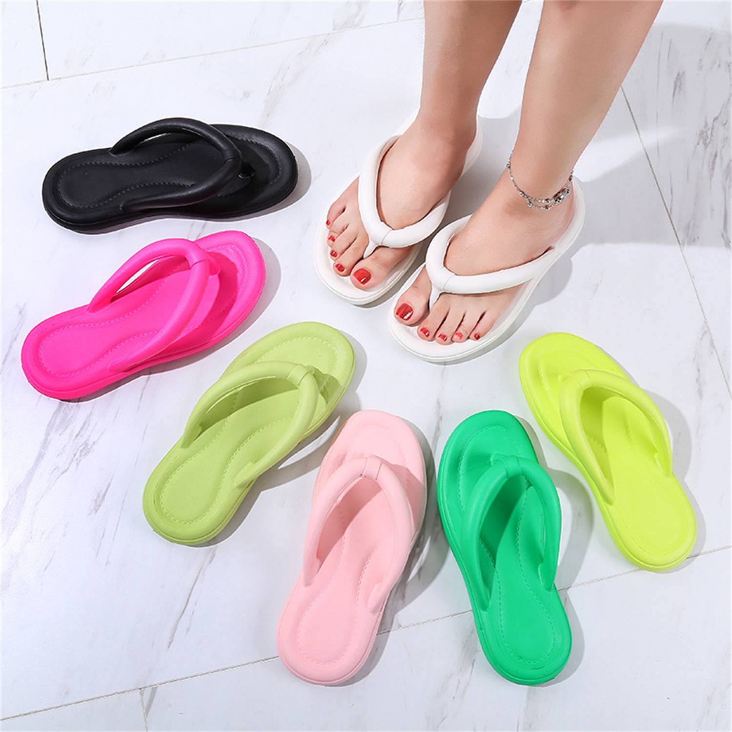 Woman's Flip Flops Sandals Slippers 5