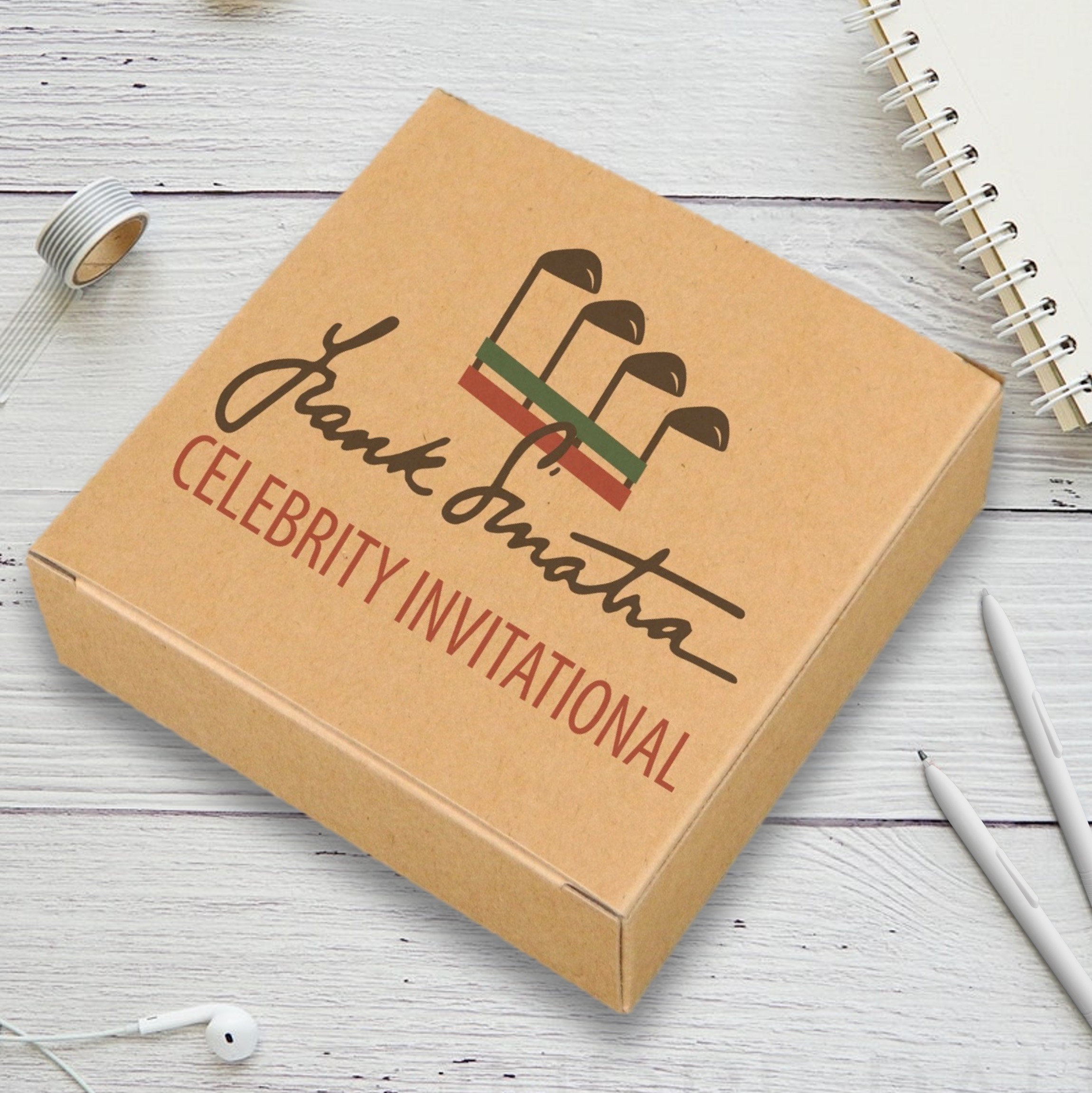 4 Square Layered Edge Custom Printed Coaster Box Set with Custom Print on Back of Box 2