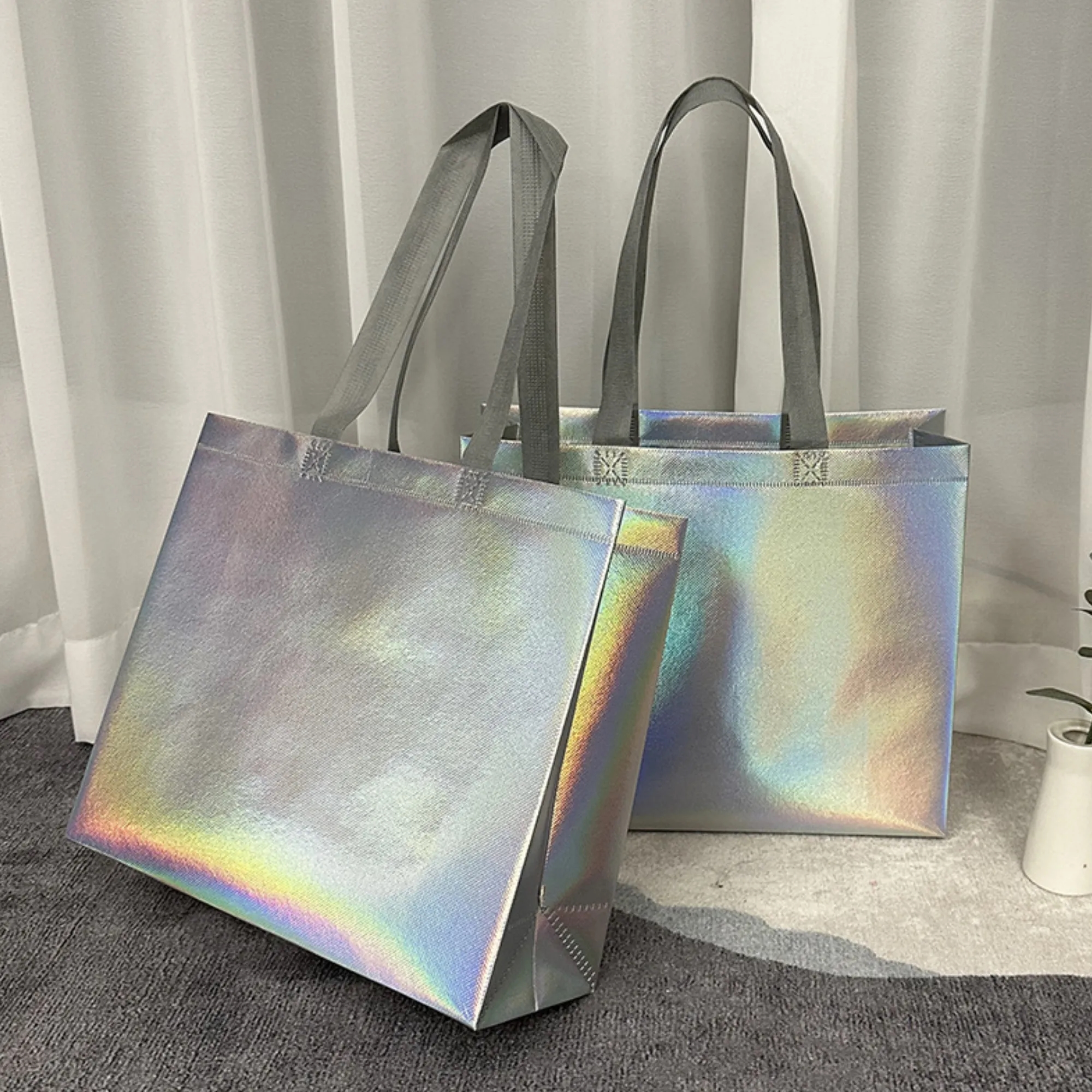 Eco Friendly Iridescent Non Woven Tote Bag 2
