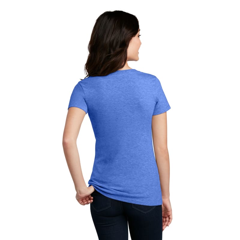 District Women's Perfect Blend CVC V-Neck Tee. 3