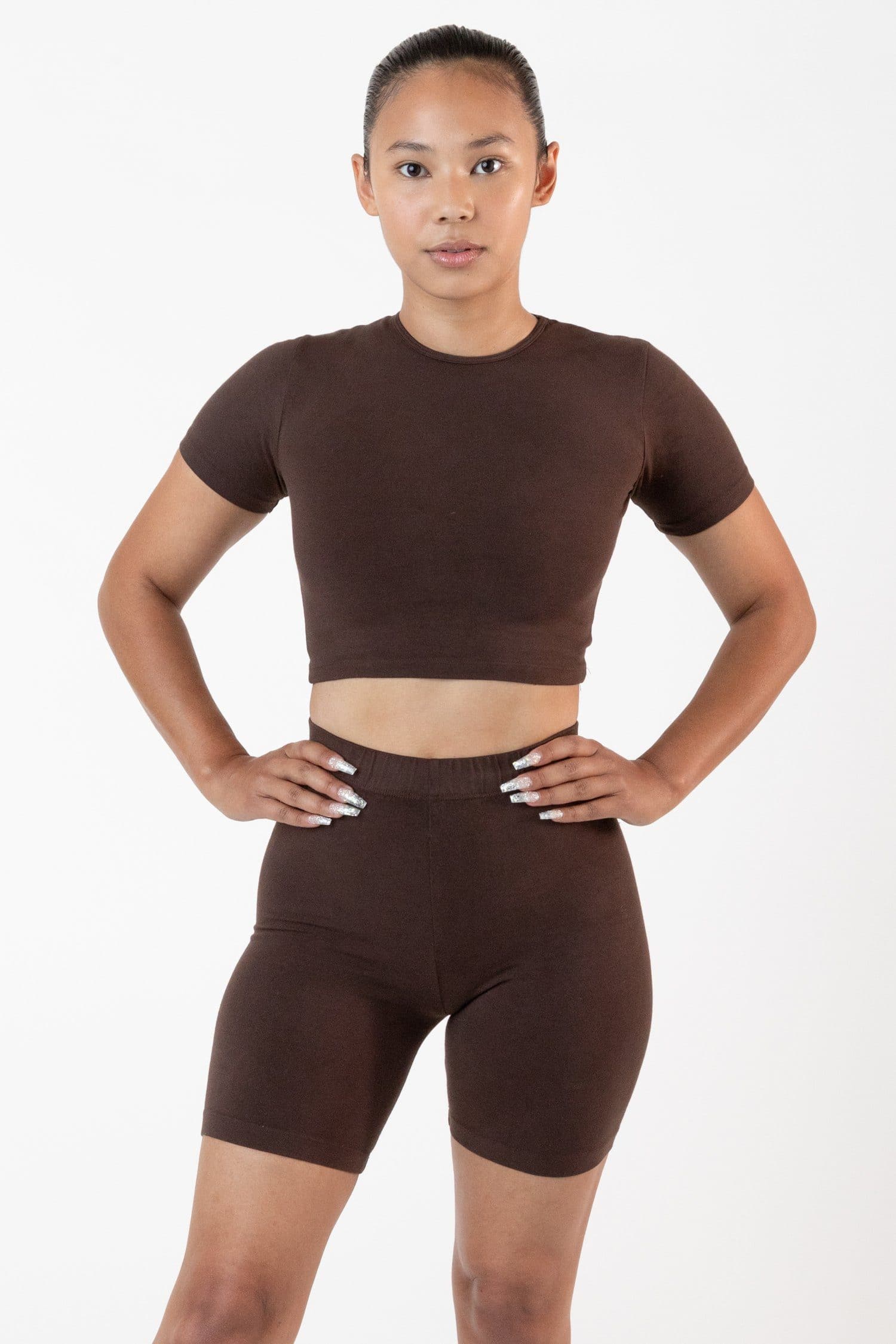 CTN SPNDX S/S CREW CROP TOP 15