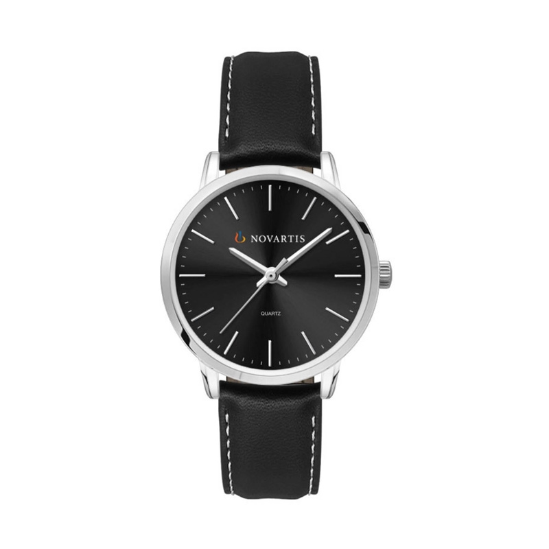 30.5MM, SILVER METAL CASE, 3-HAND MVT