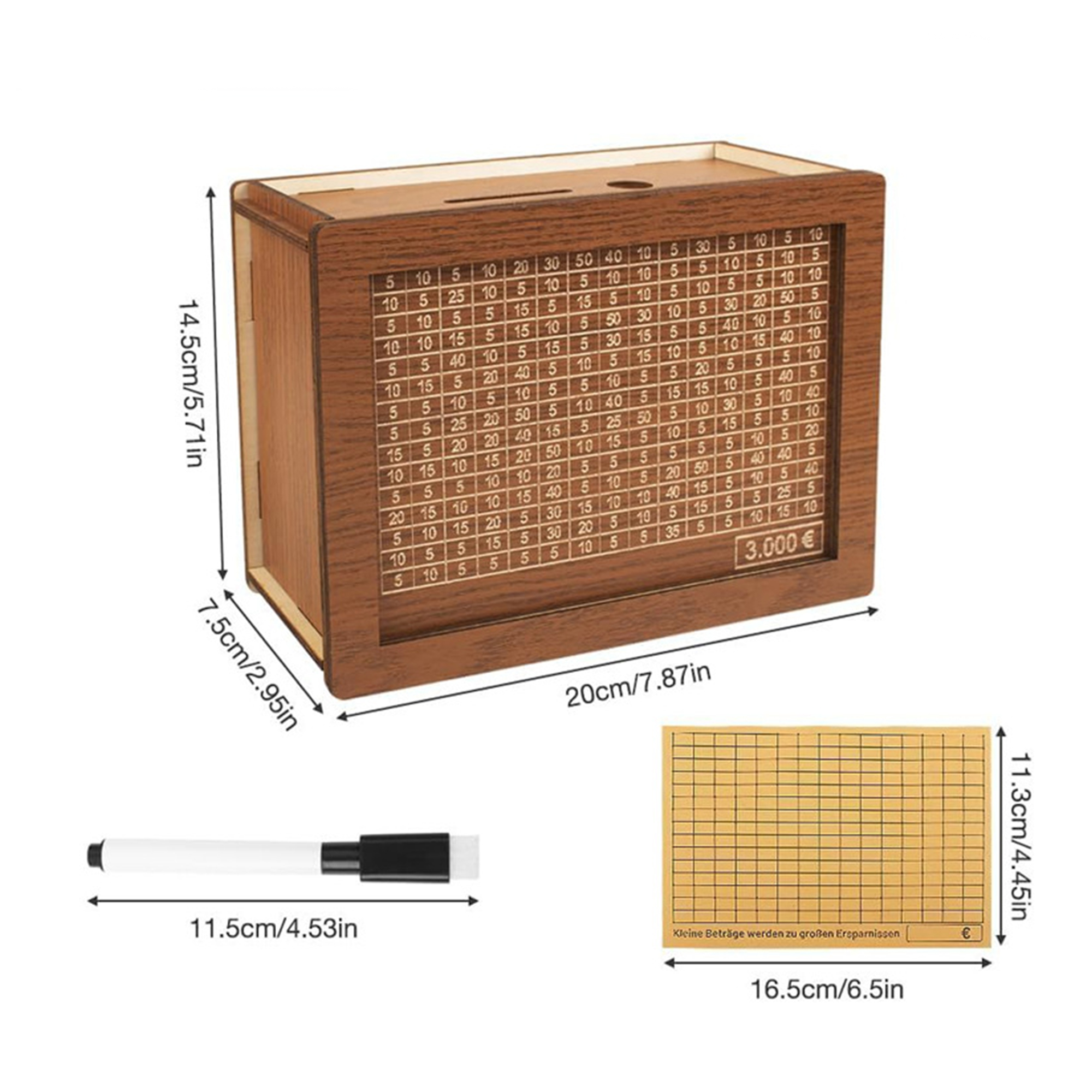 Wooden Counting Piggy Bank 2