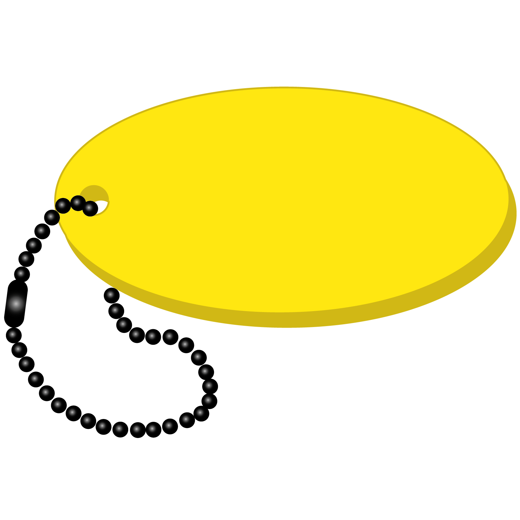 Oval Key Tag 2