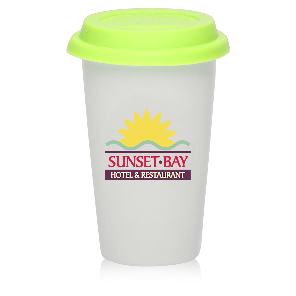 11 oz. Double Wall Ceramic Tumblers with Lid 7