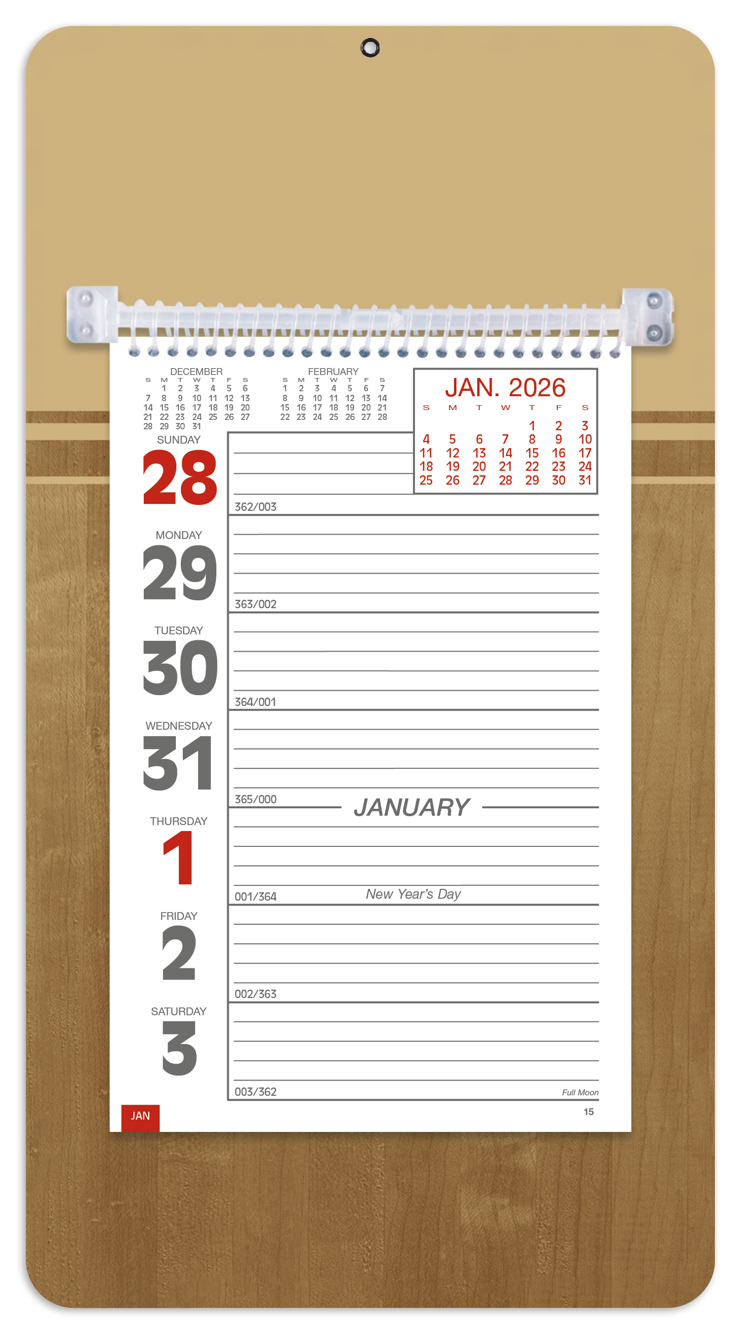 Triumph® Calendars Weekly Memo Calendar 6