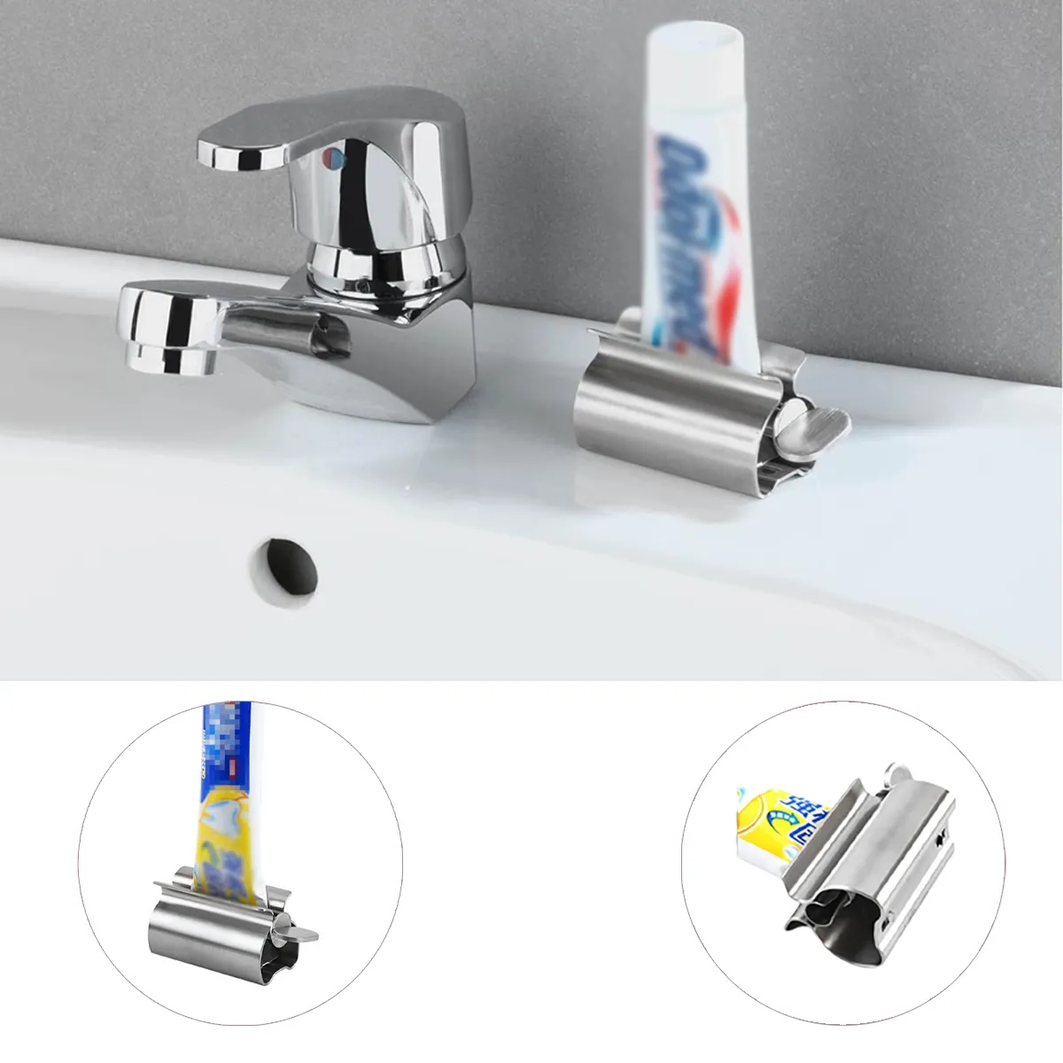 Simple Stainless Steel Toothpaste Squeezer 4