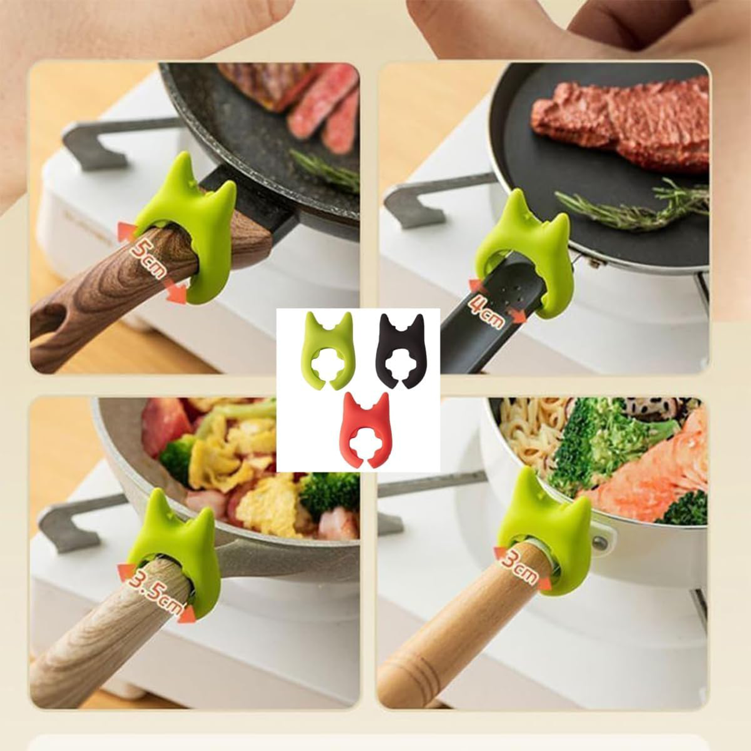 Devil Shaped Spatula Rack With Pot Lid And Soup Spoon Holder 6