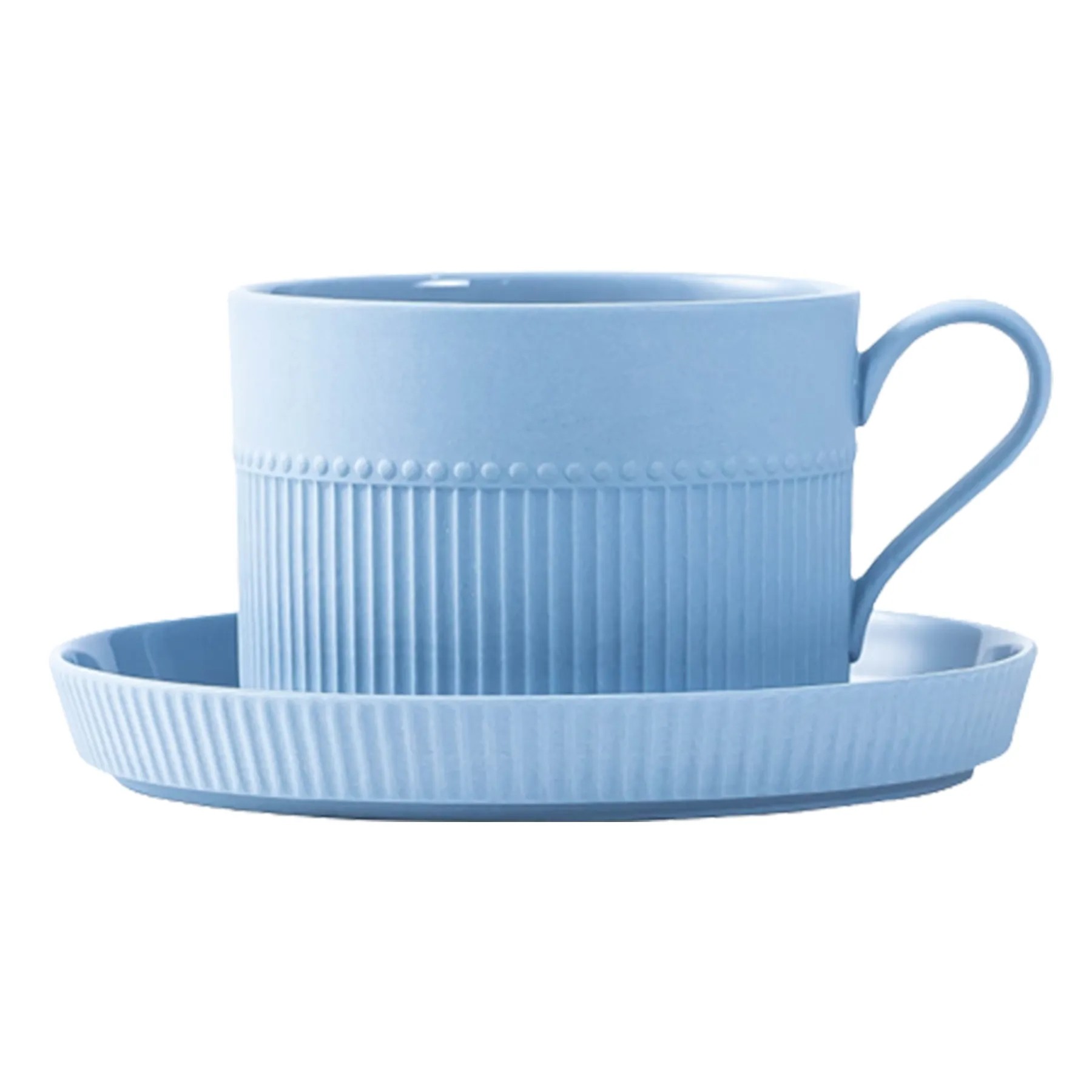8.45Oz Ceramic Coffee Cup W/ Saucer 4