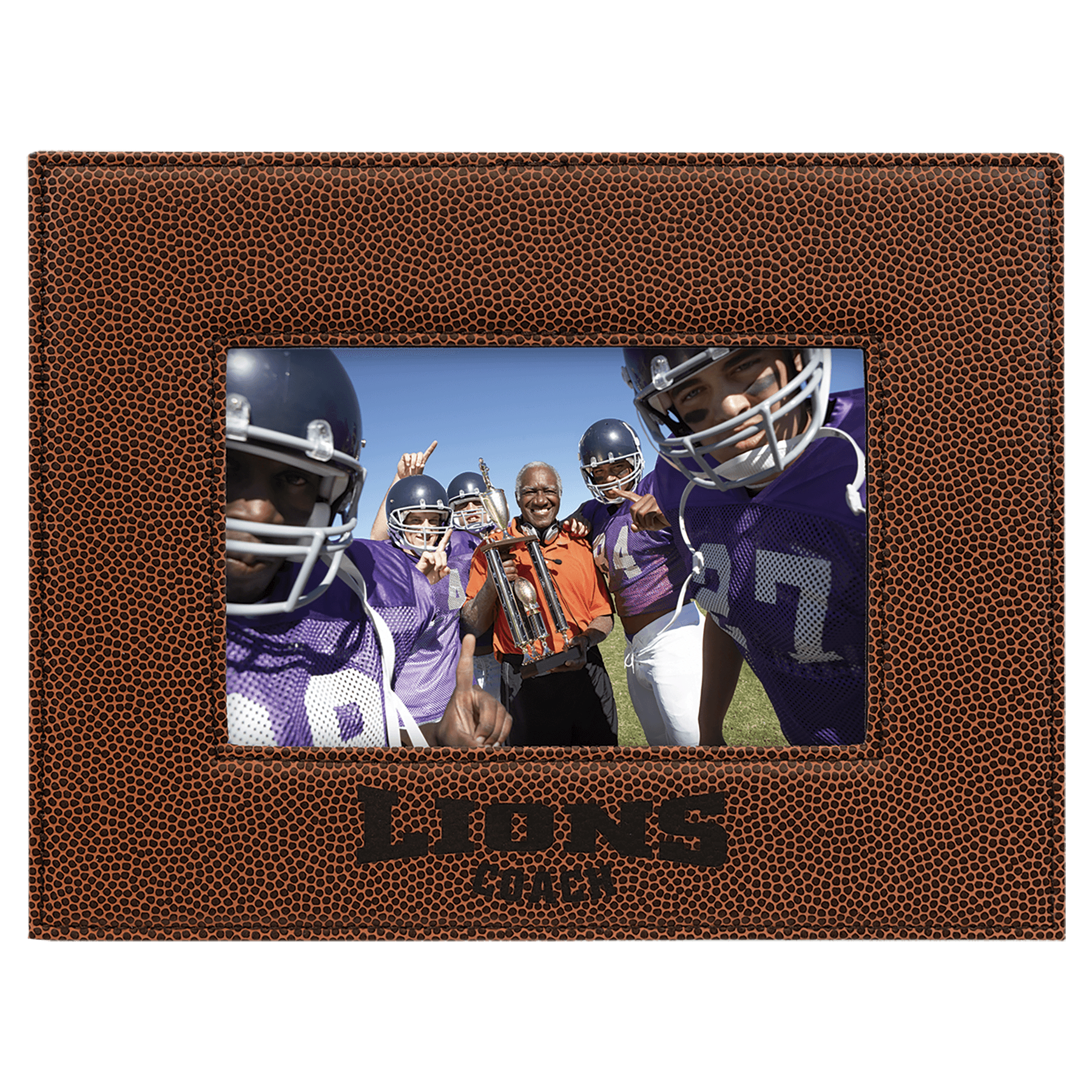 4" x 6" Football Leatherette Photo Frame 2