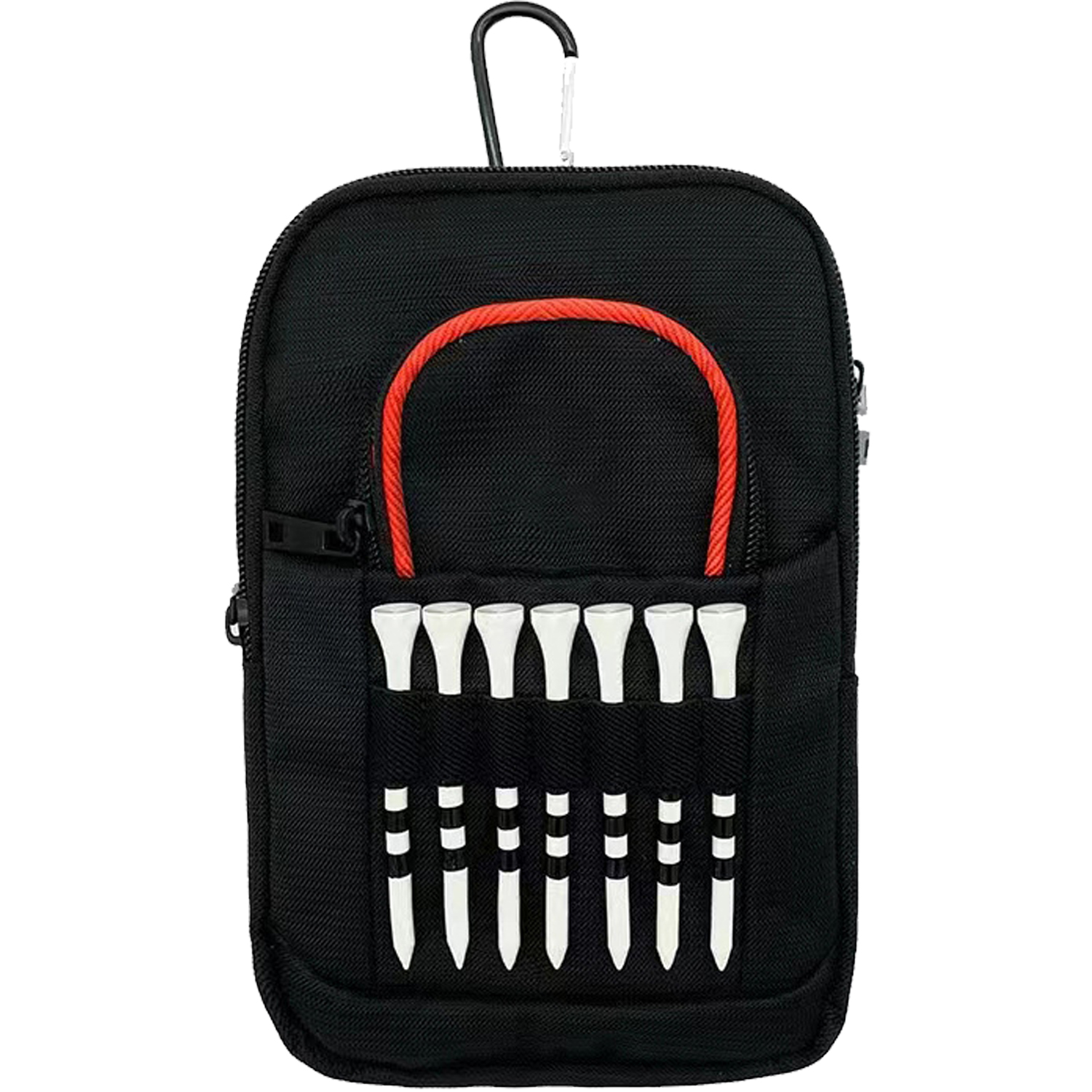 Multi Functional Nylon Golf Accessory Pouch w/ Carabiner 6