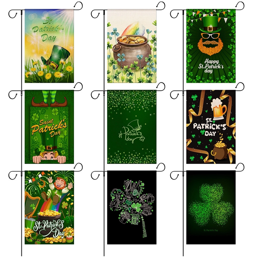 Happy St Patricks Day House Garden Flags 7