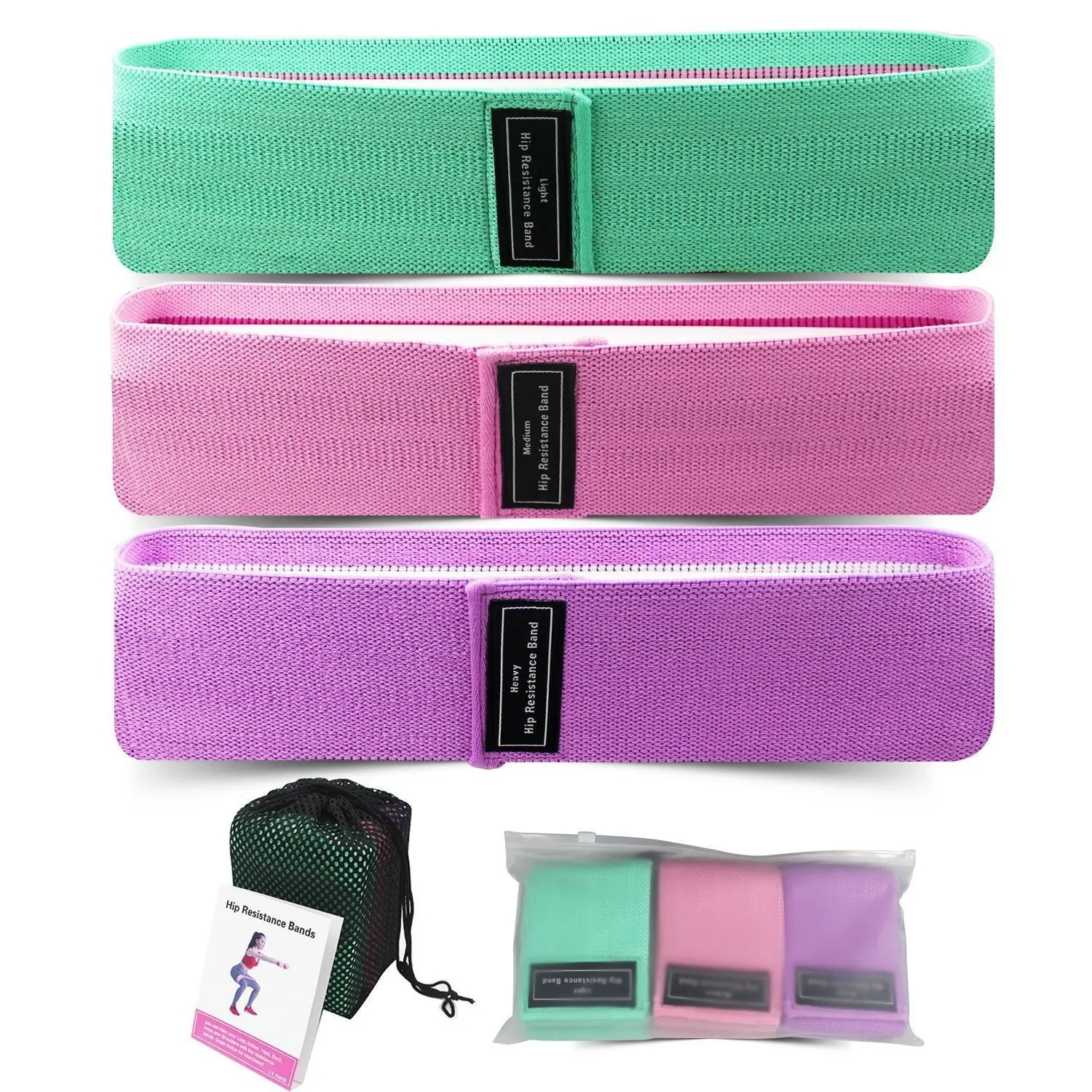 Custom Yoga Pilates Fitness Exercise Resistance Flexbands 4